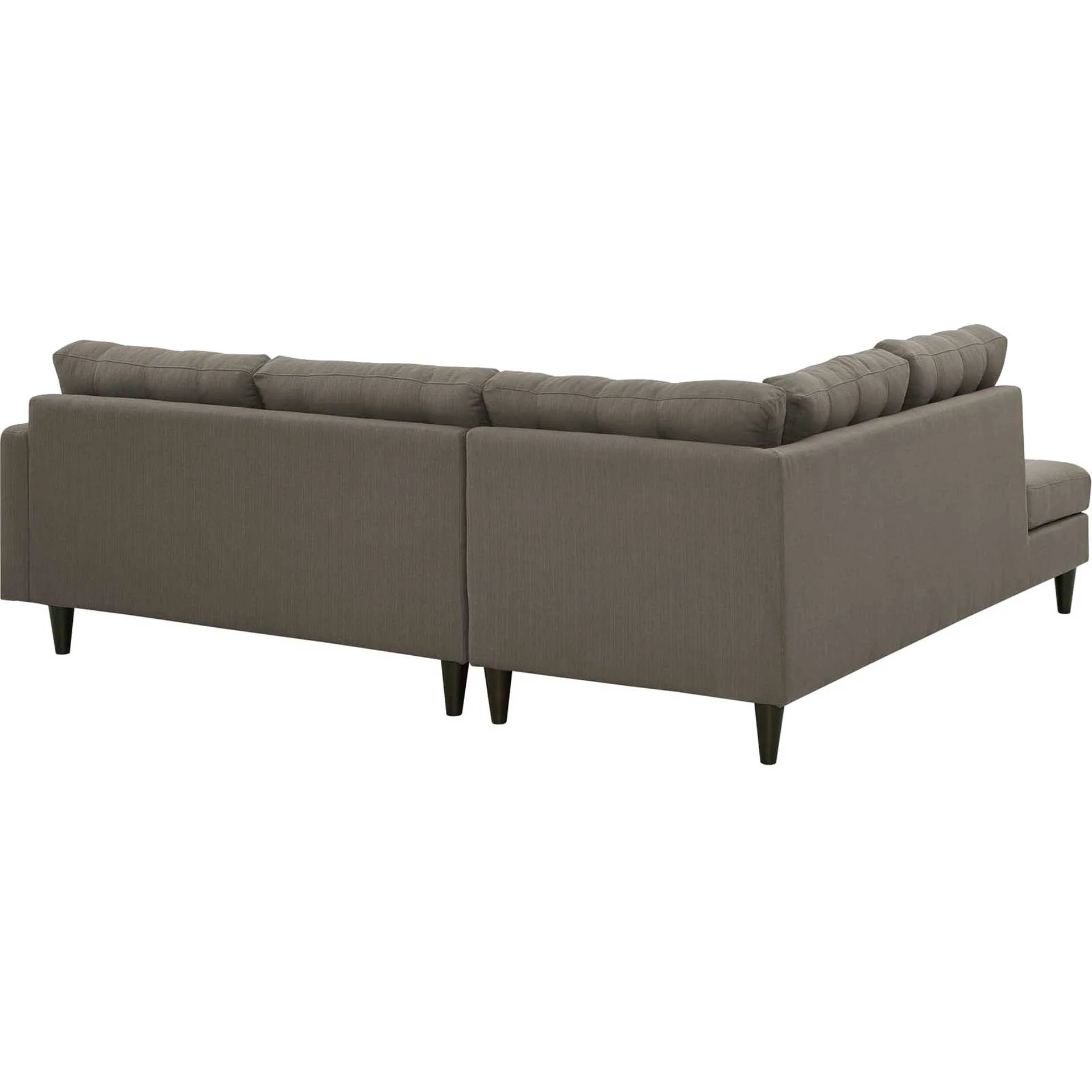 Era Upholstered Fabric Bumper Sectional Granite - Image 3