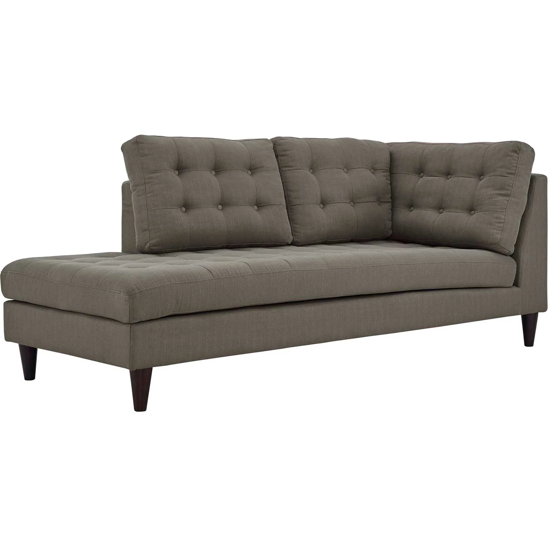 Era Upholstered Fabric Bumper Sectional Granite - Image 6