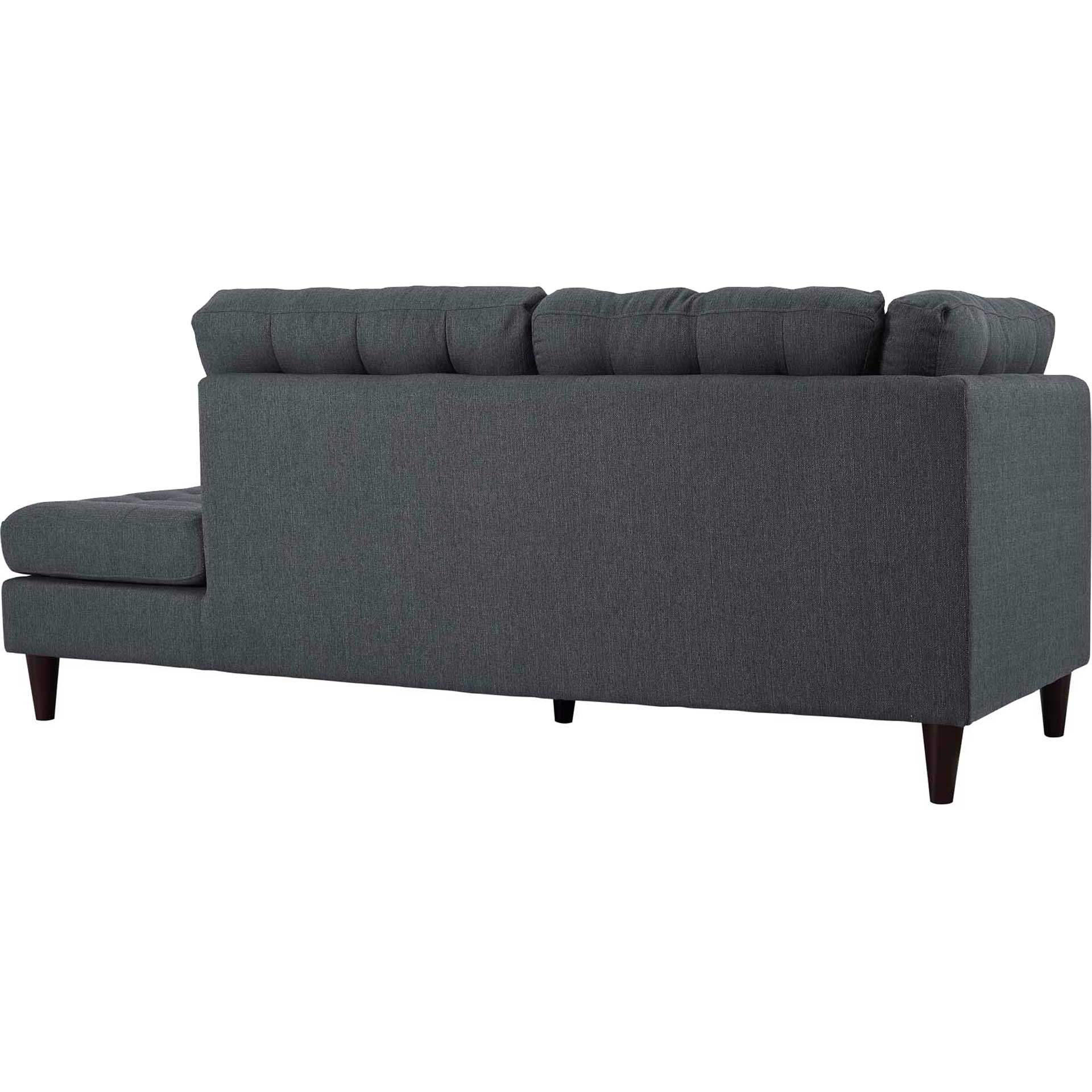 Era Upholstered Fabric Bumper Sectional Gray - Image 15