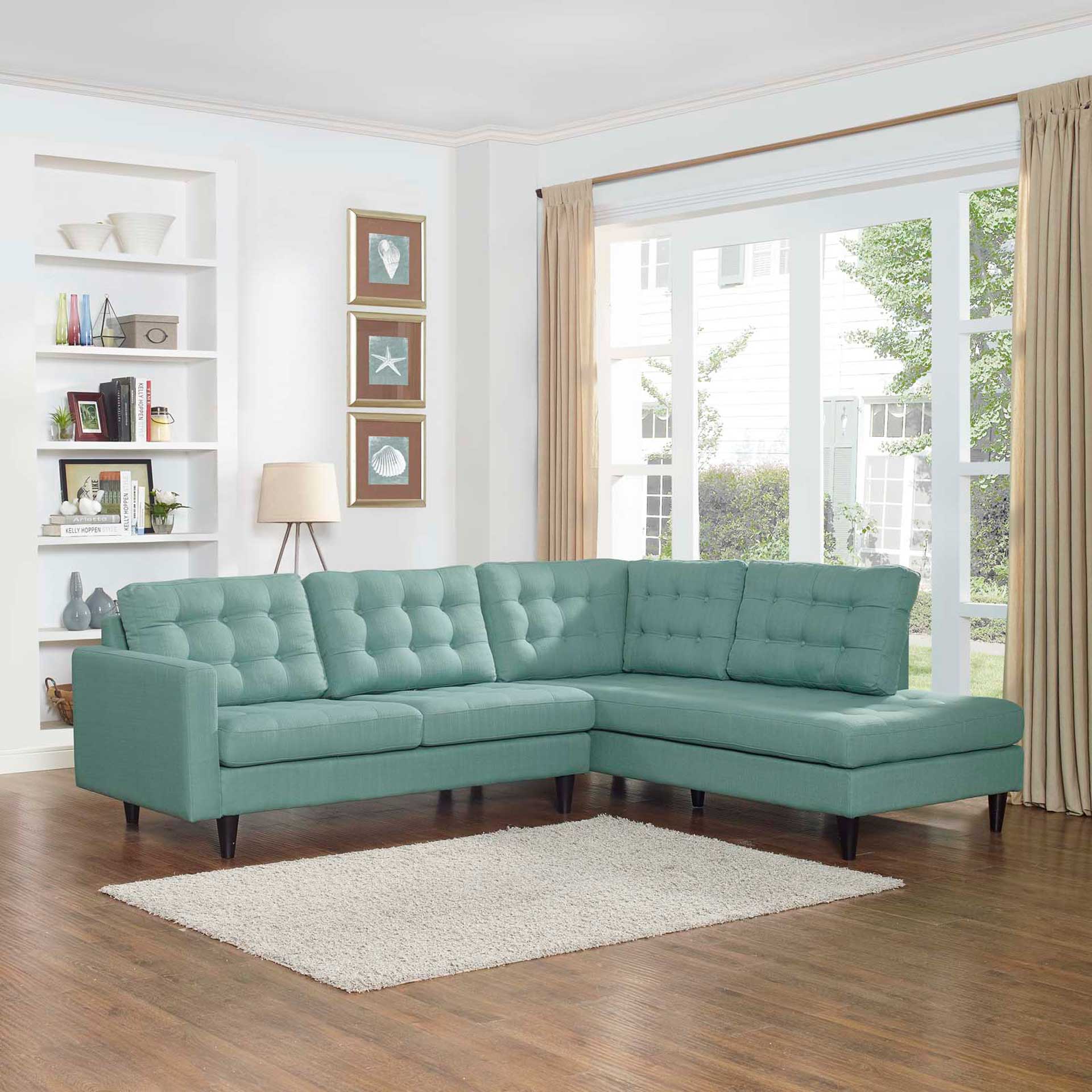 Era Upholstered Fabric Bumper Sectional Laguna - Image 16
