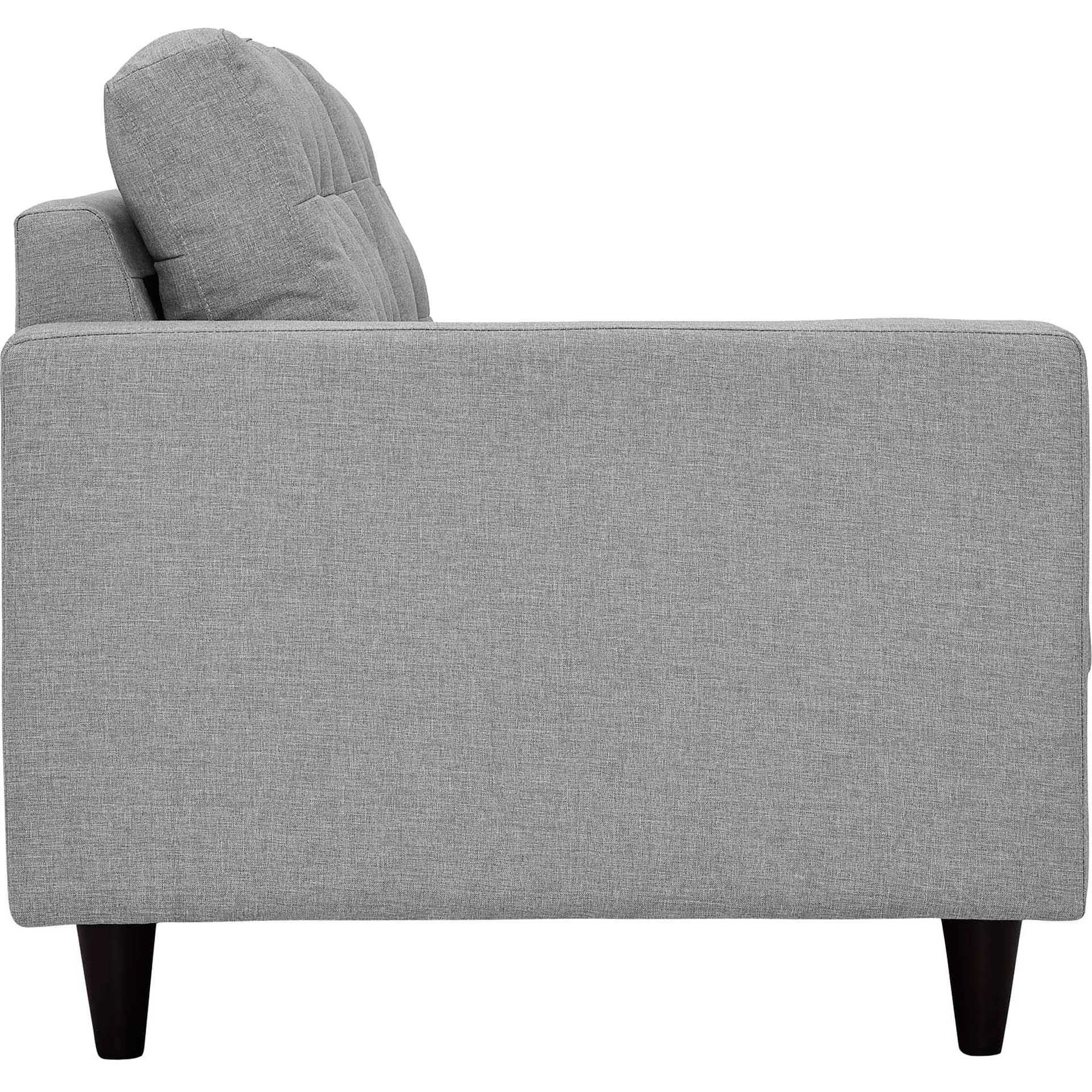 Era Upholstered Fabric Bumper Sectional Light Gray - Image 13