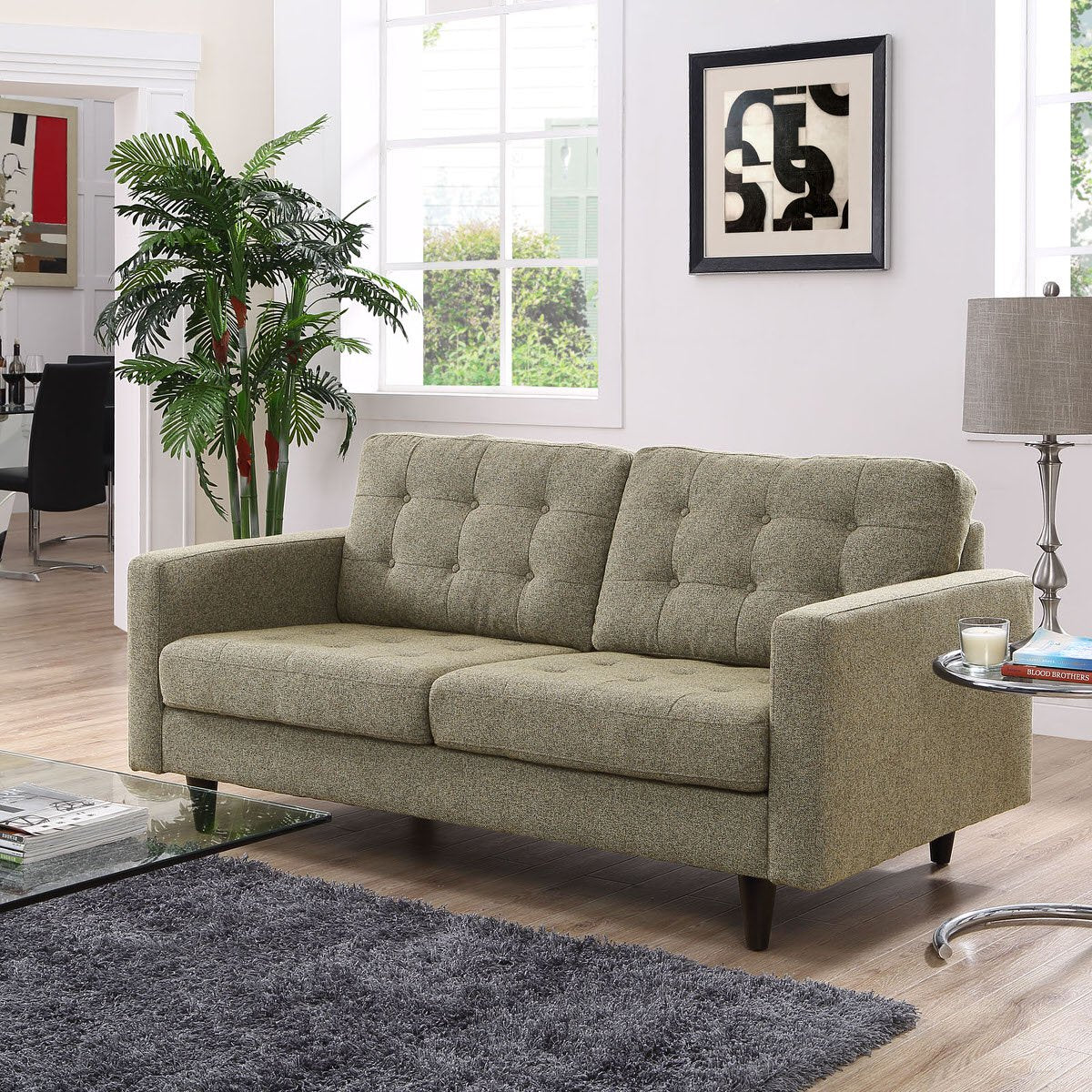 Era Upholstered Loveseat Oatmeal - Image 4