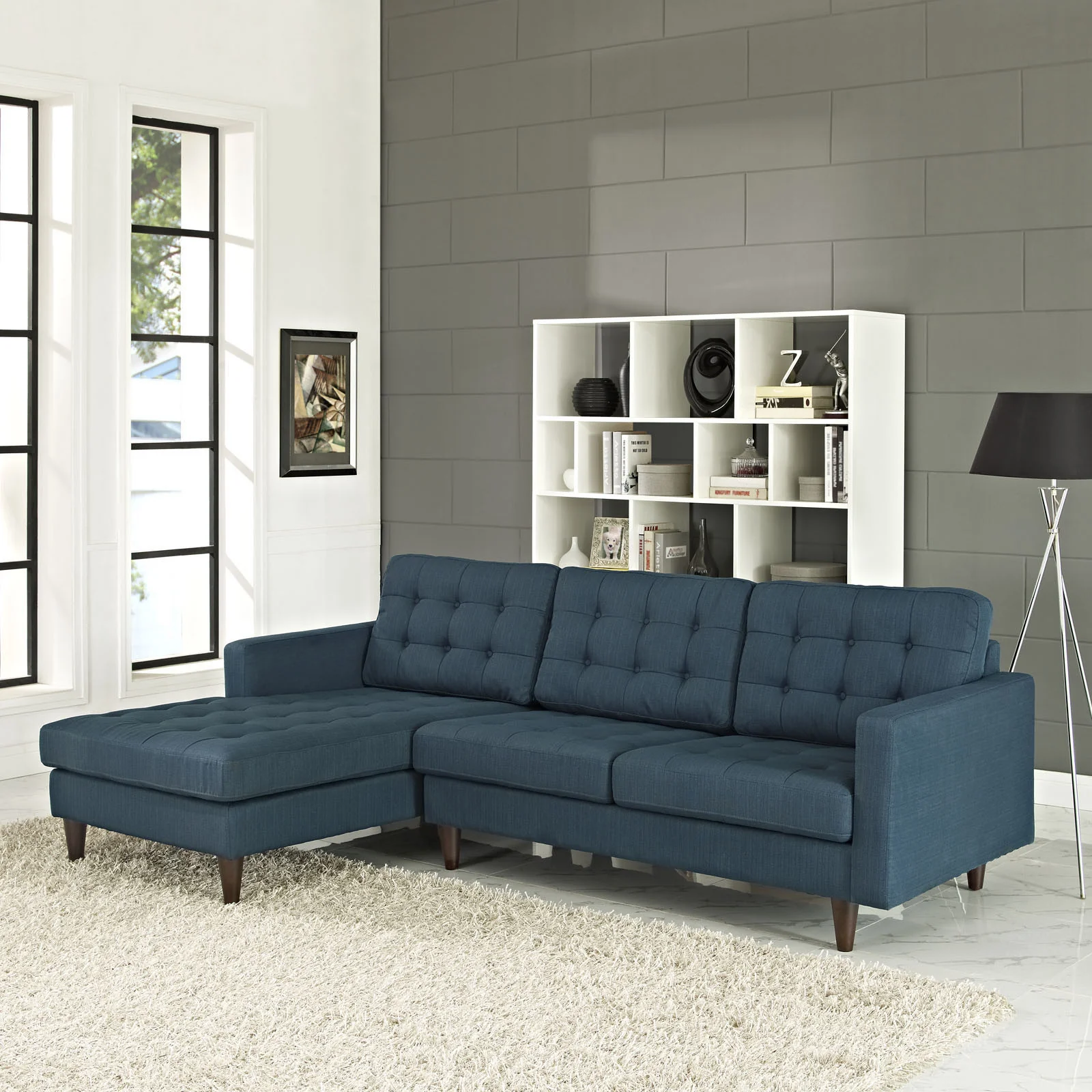 Era Upholstered Sectional Sofa Azure - Image 4