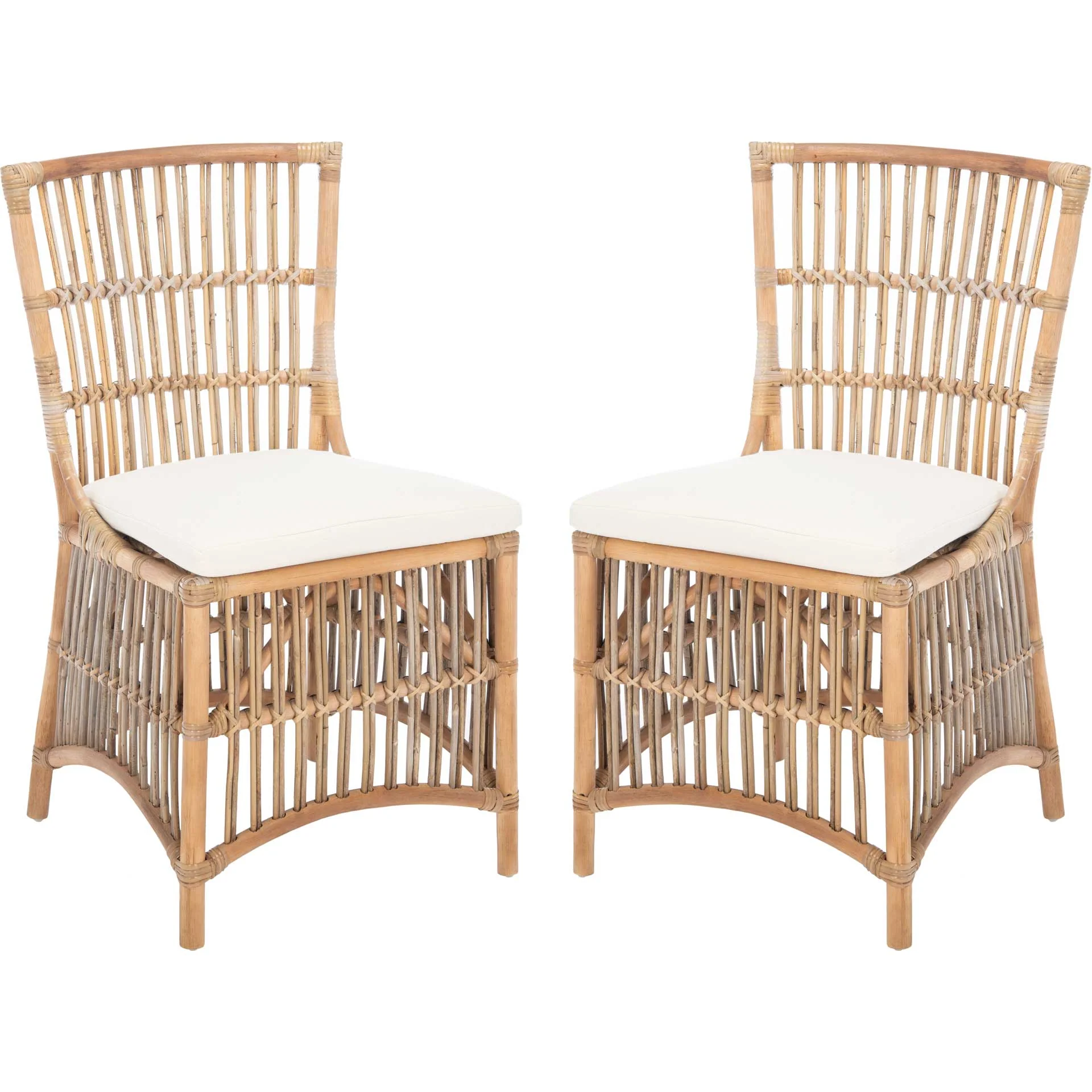 Erapel Rattan Accent Chair Gray White Wash (Set of 2) - Image 2