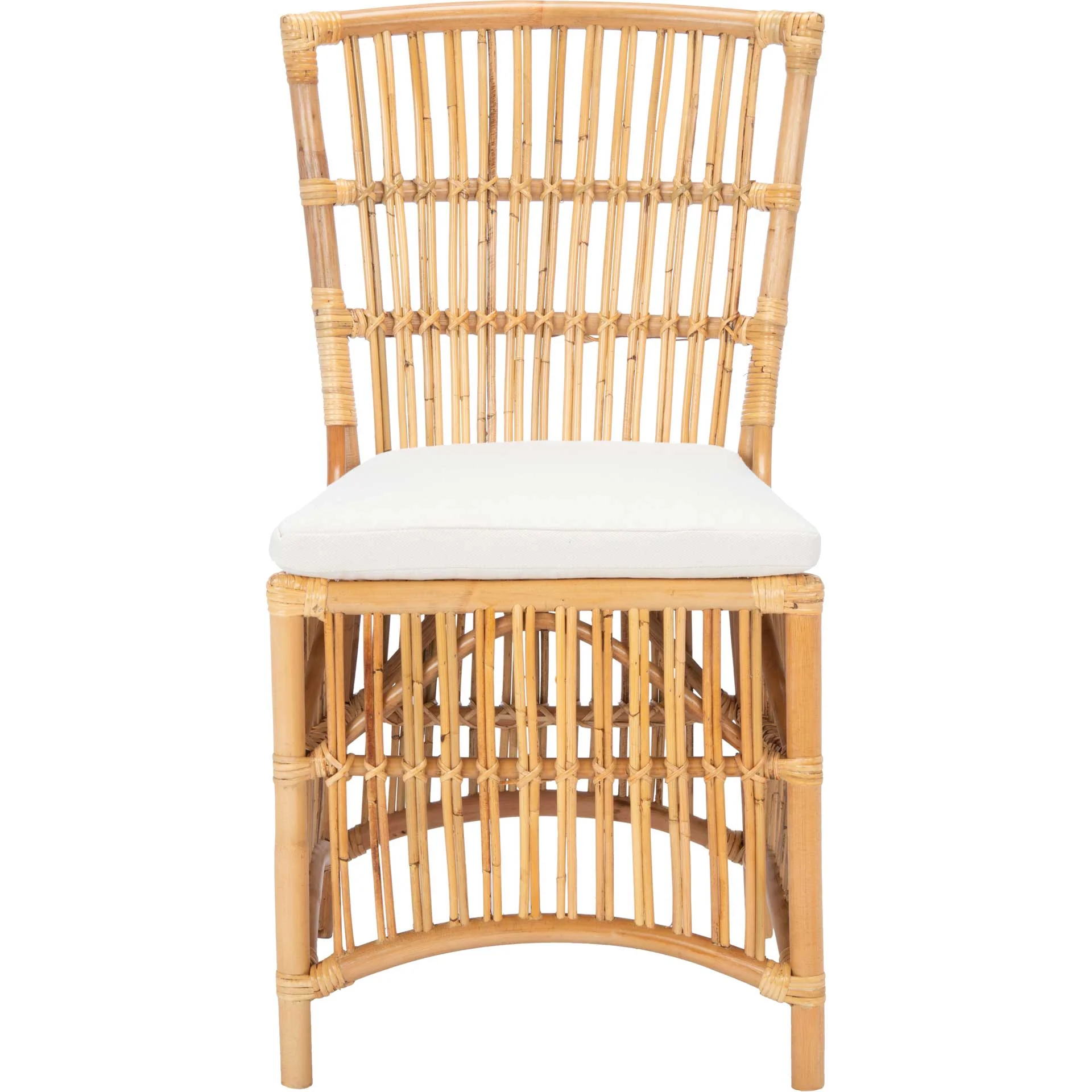 Erapel Rattan Accent Chair Natural/White (Set of 2) - Image 3