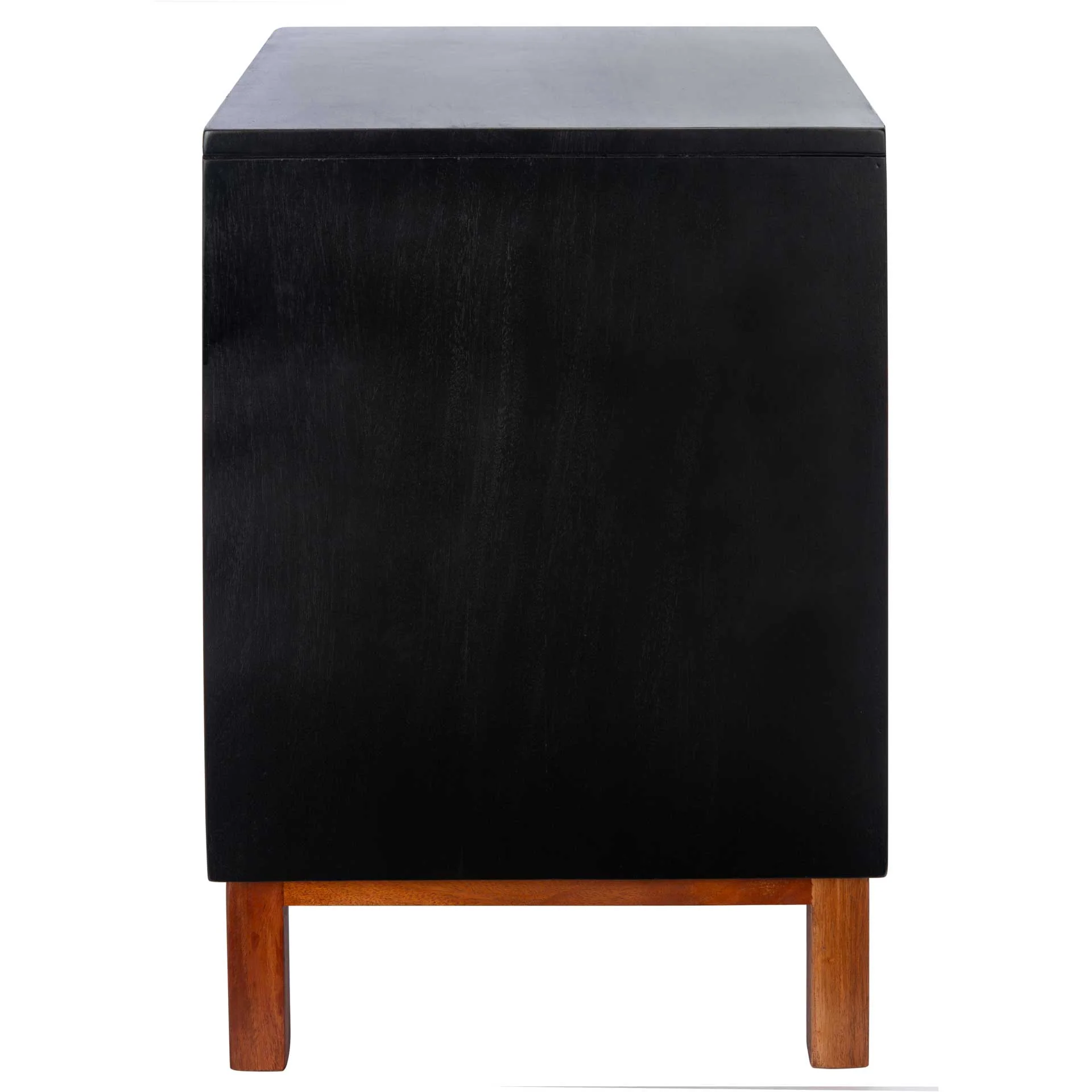 Erin 2 Drawer Nightstand Black/Natural - Image 3