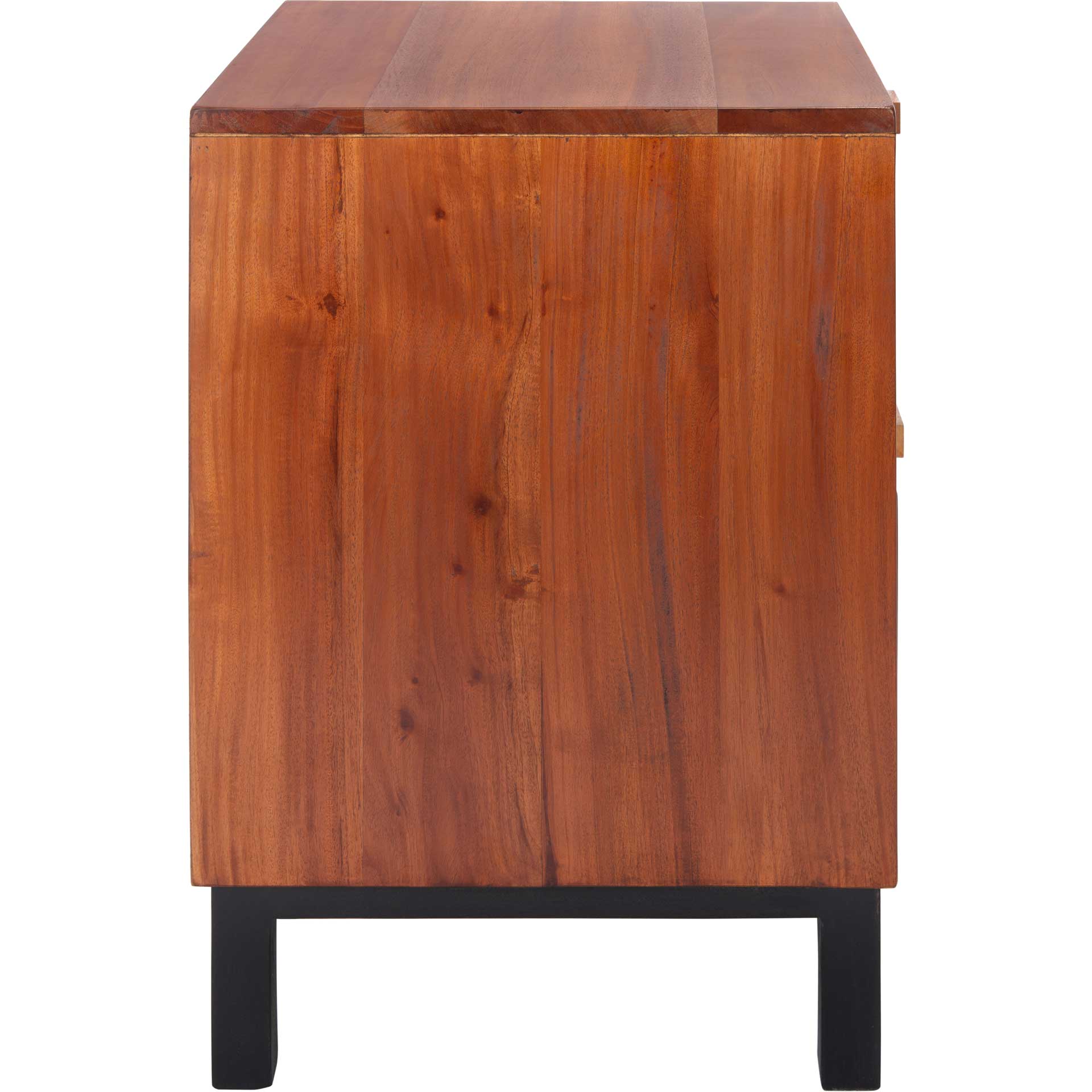 Erin 2 Drawer Nightstand Natural/Black - Image 3