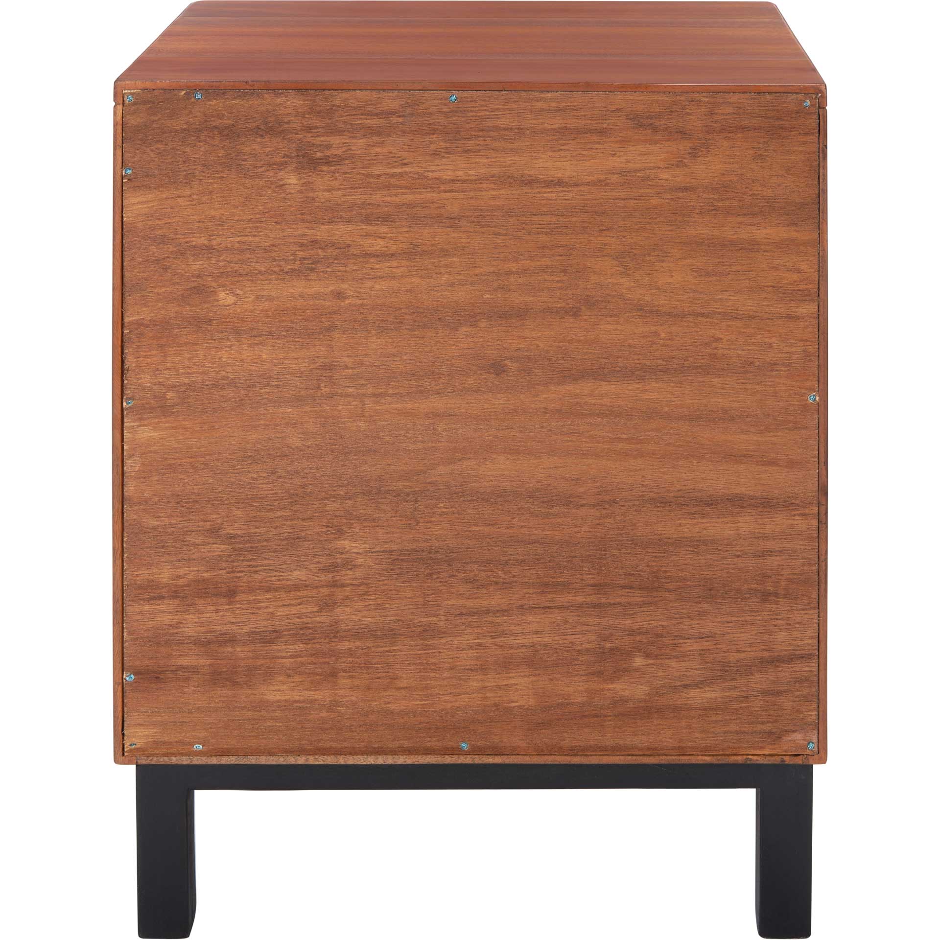 Erin 2 Drawer Nightstand Natural/Black - Image 4