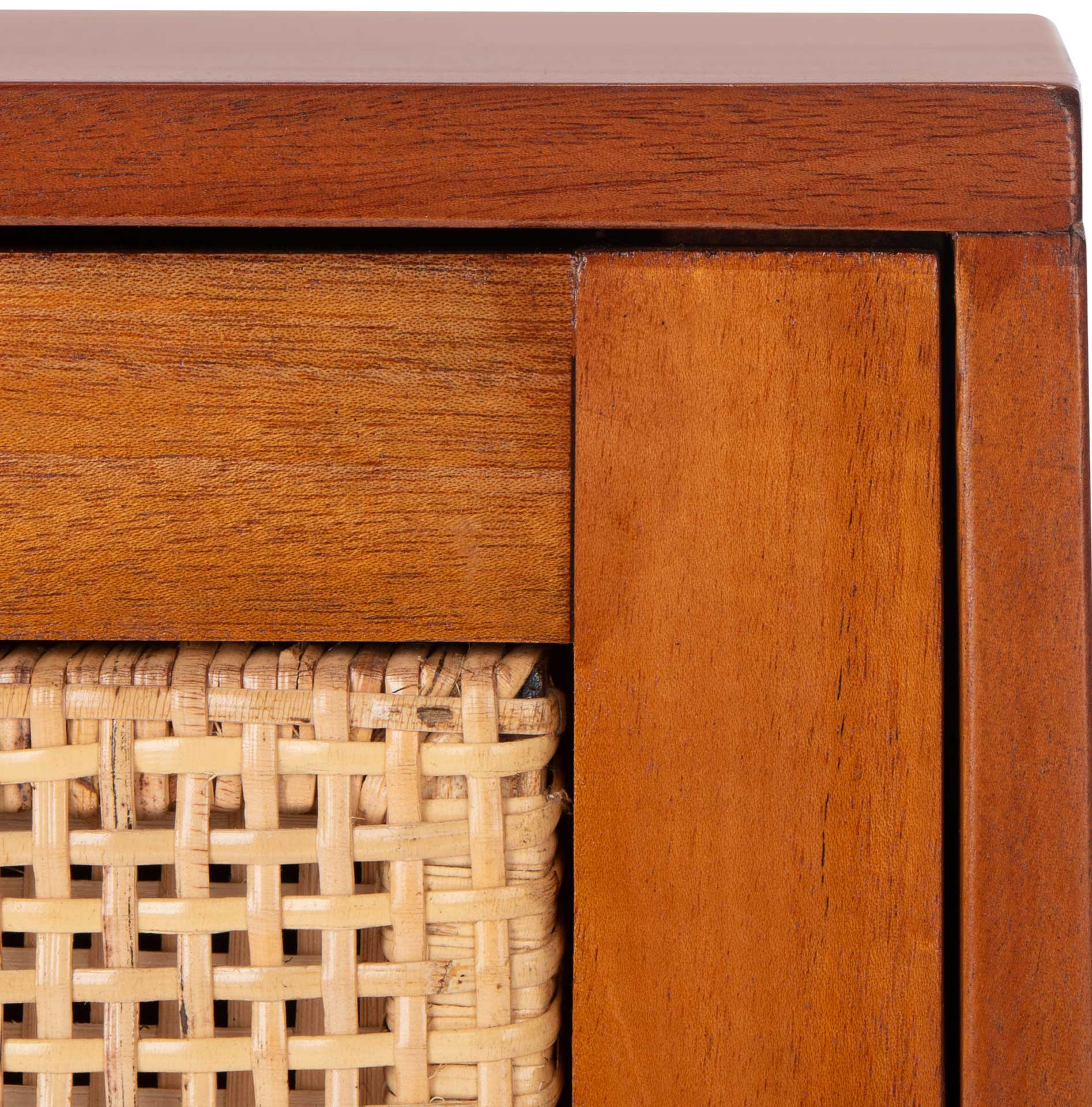 Erin 2 Drawer Nightstand Natural/Black - Image 5