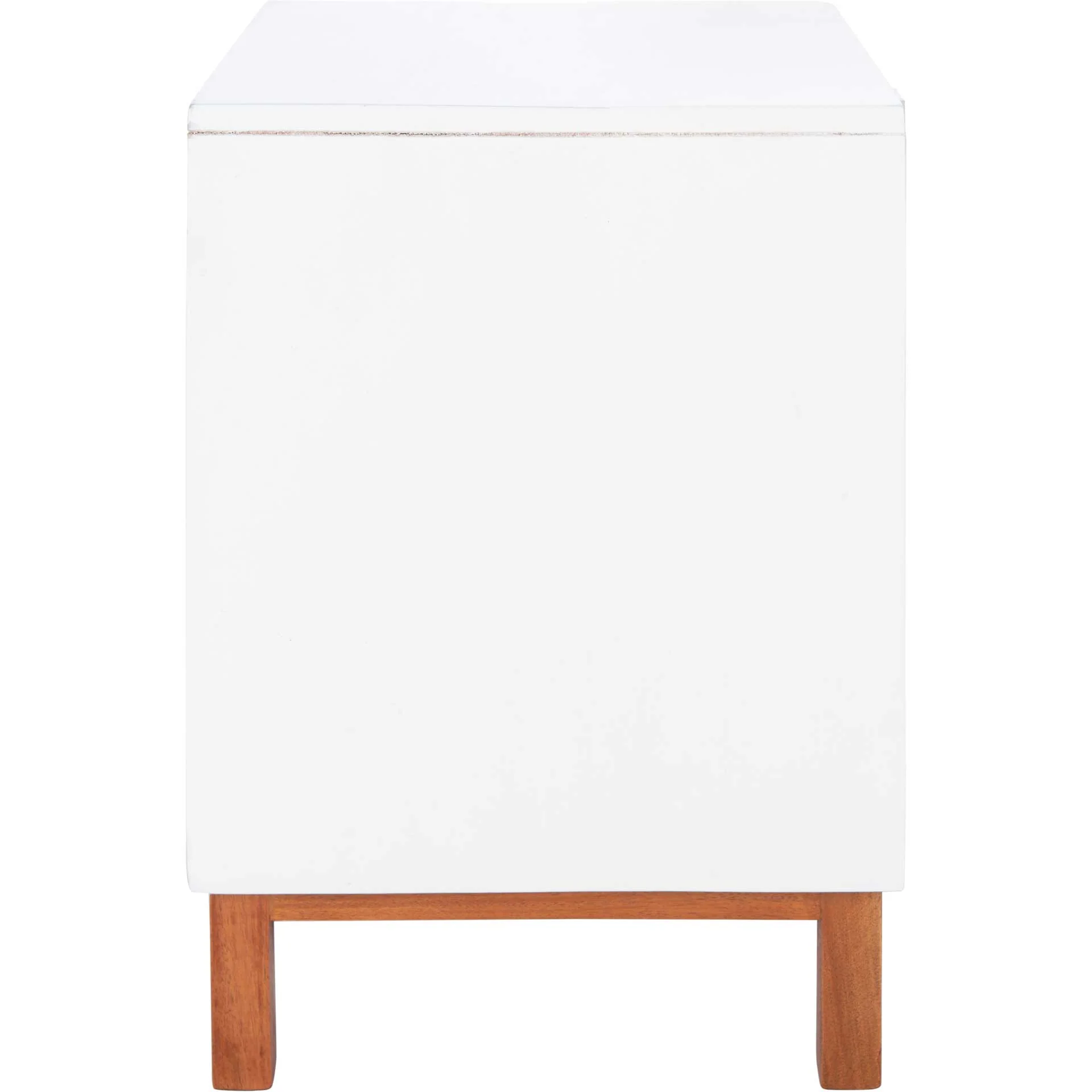 Erin 2 Drawer Nightstand White/Natural - Image 3