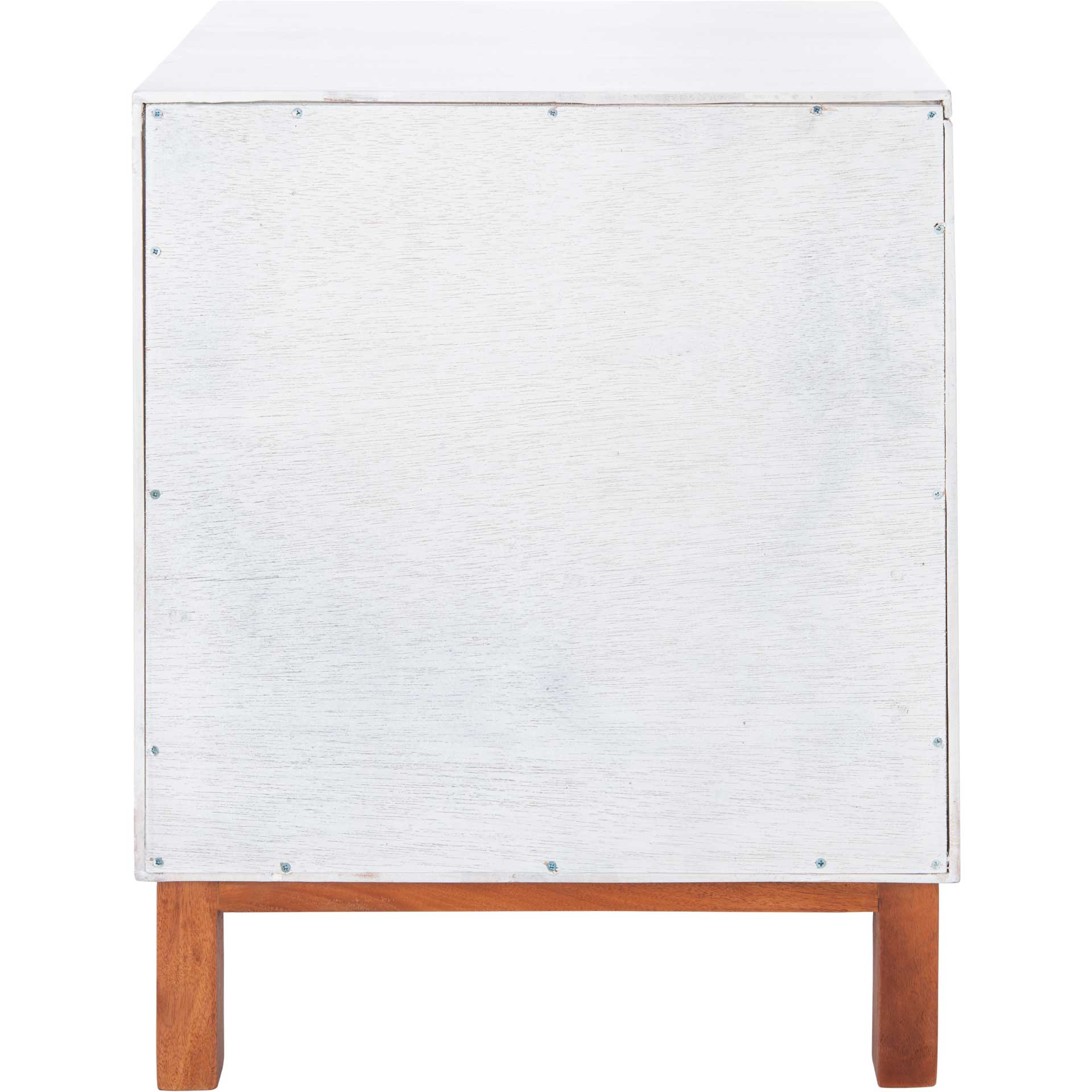 Erin 2 Drawer Nightstand White/Natural - Image 4