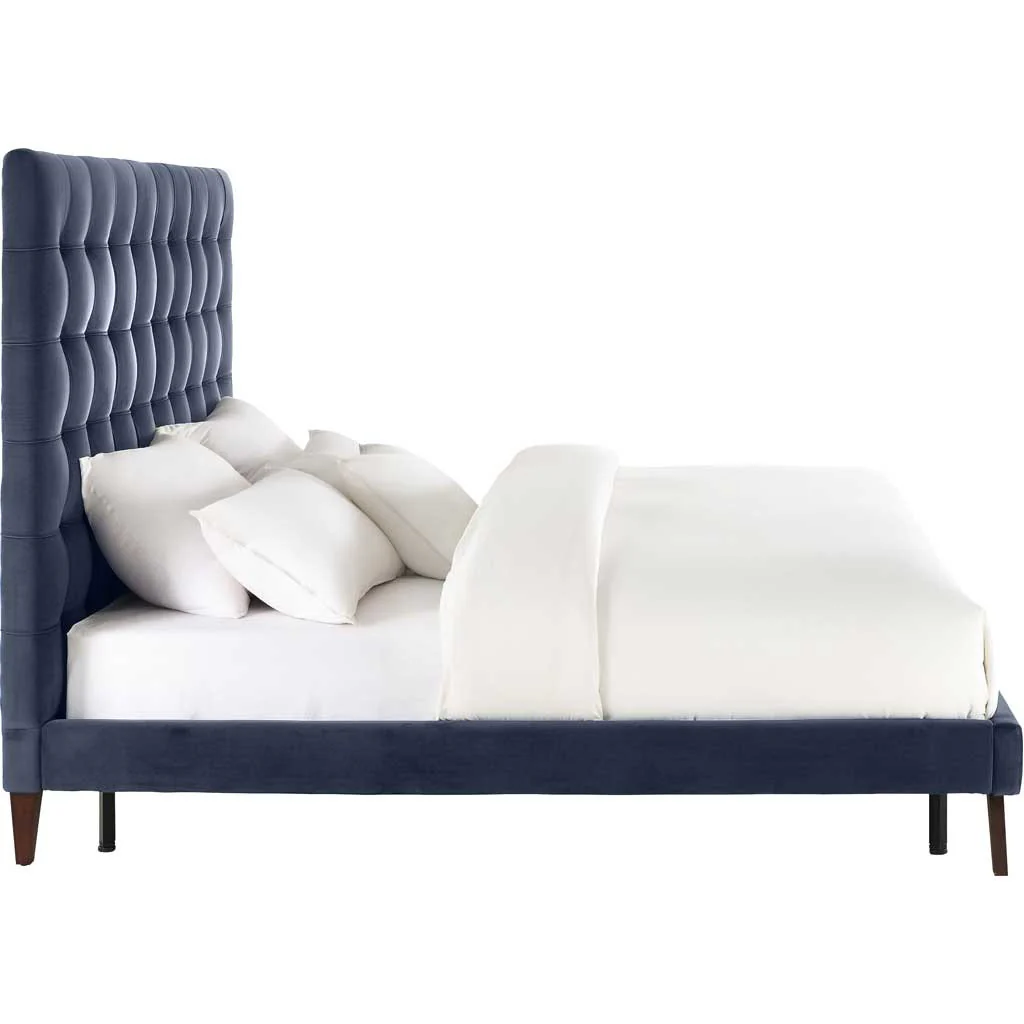Ermont Velvet Bed Gray - Image 3
