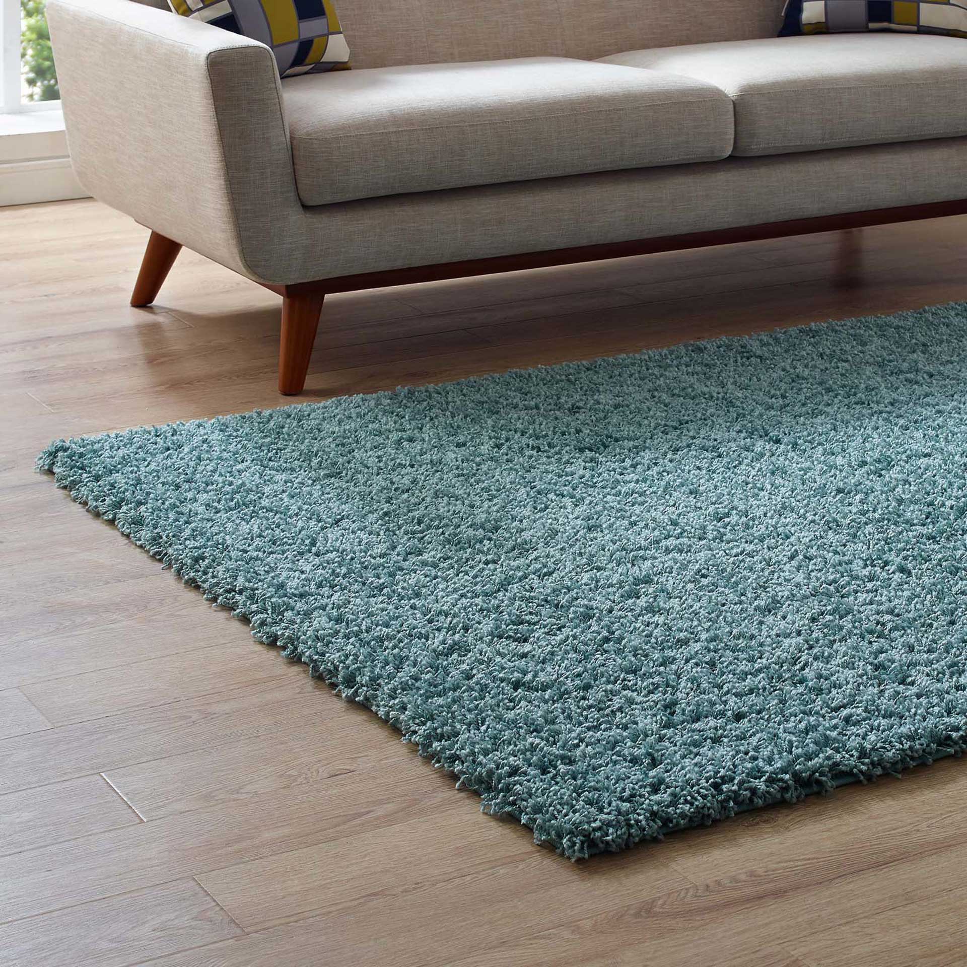 Erving Area Rug Aqua Blue/Ivory - Image 5