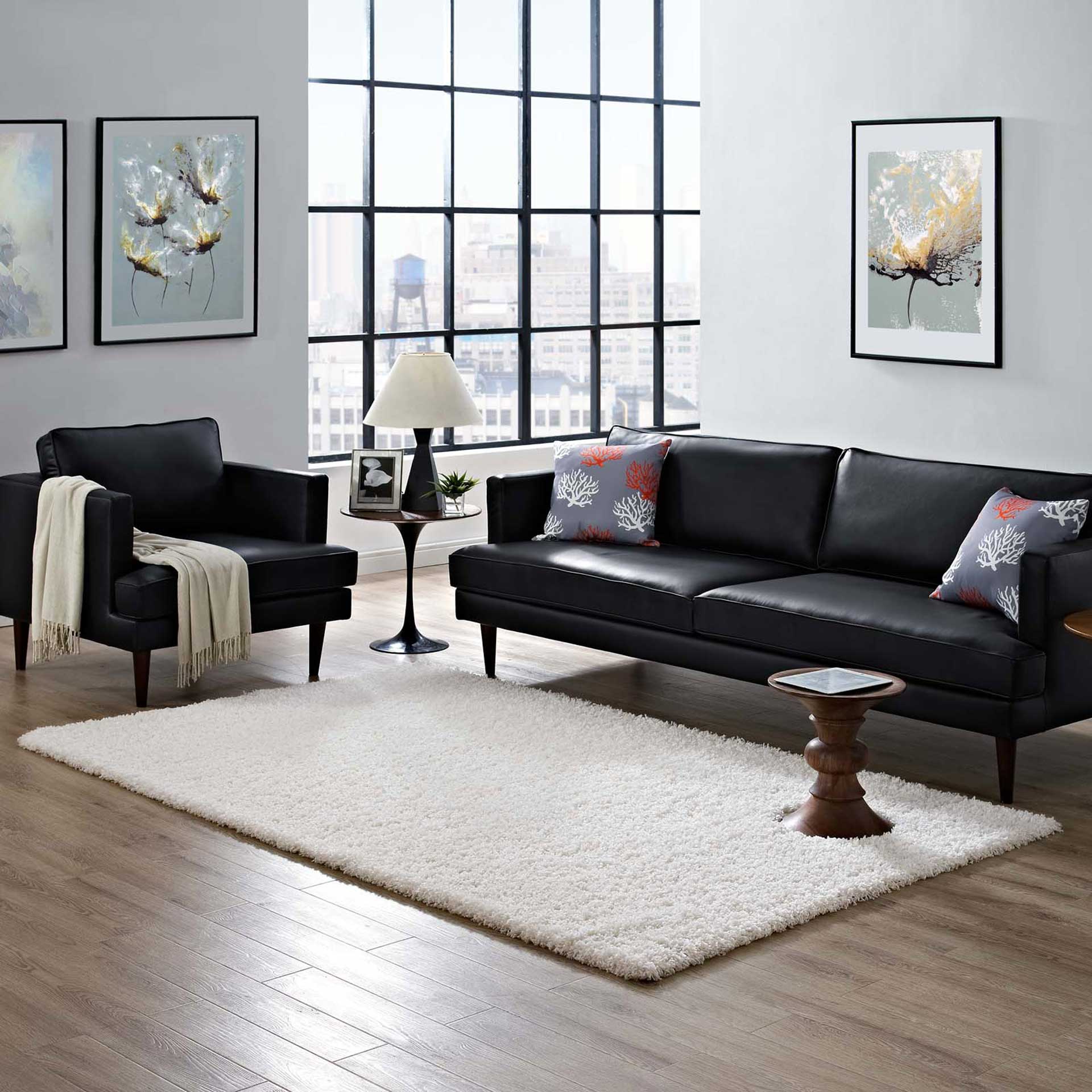 Erving Area Rug Ivory White - Image 8