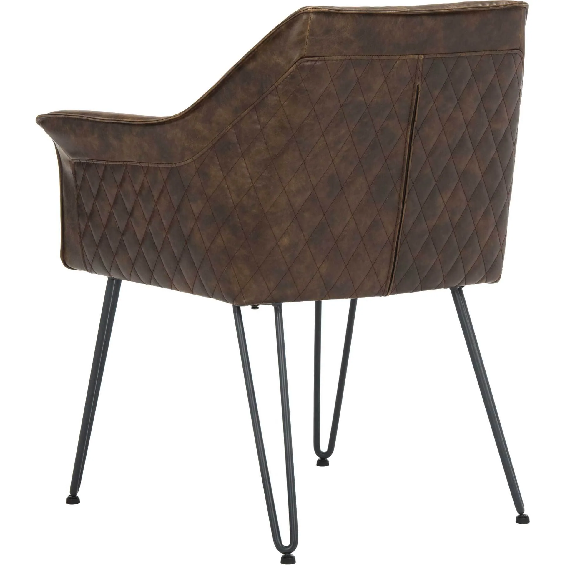 Esabella Leather Dining Chair Dark Brown (Set of 2) - Image 5