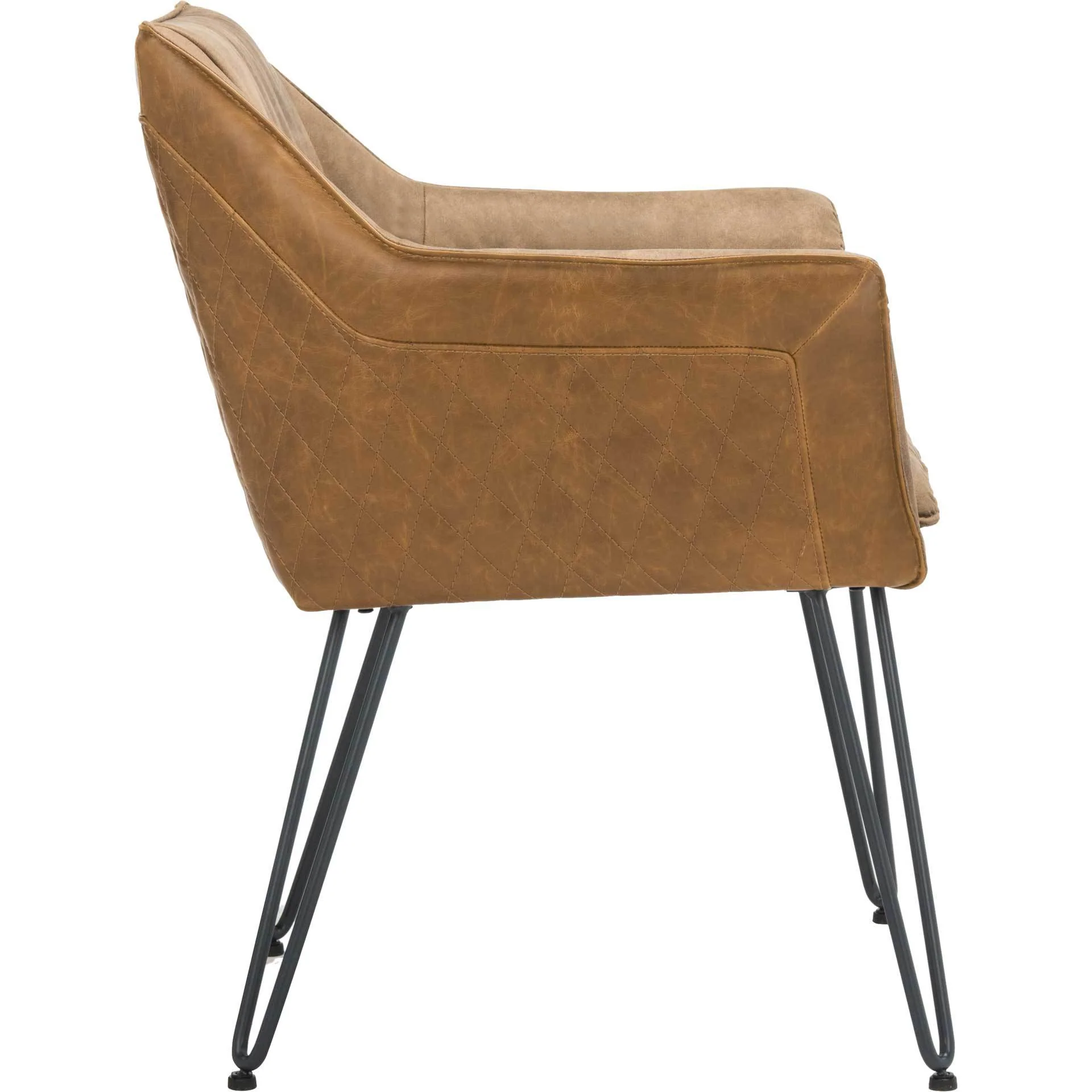 Esabella Leather Dining Chair Light Brown (Set of 2) - Image 4