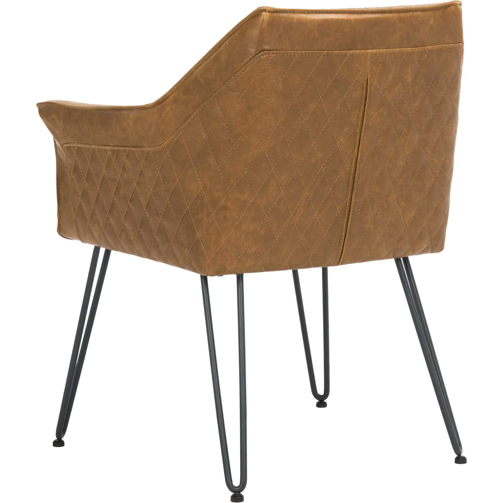 Esabella Leather Dining Chair Light Brown (Set of 2) - Image 5