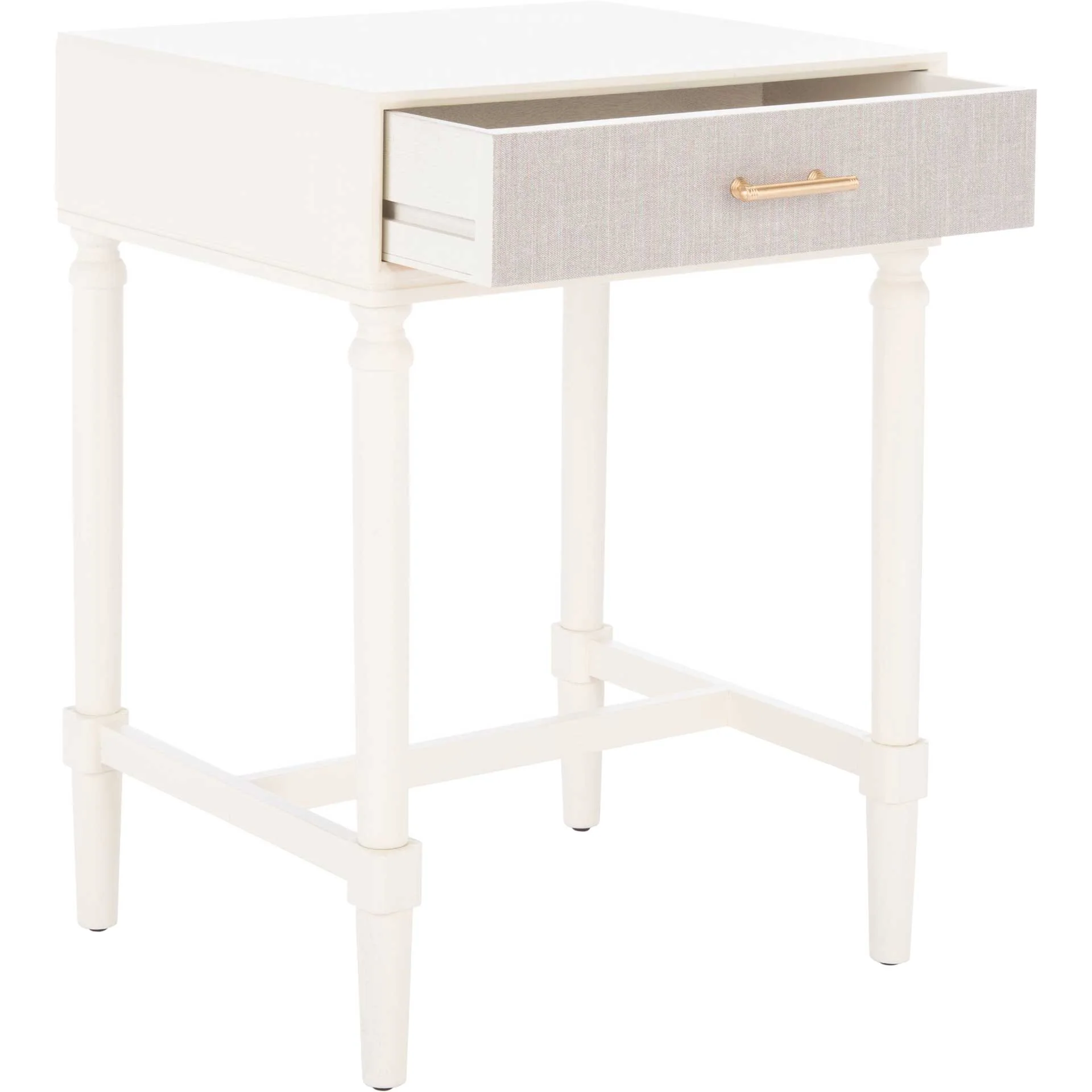 Esposito 1 Drawer Accent Table White - Image 2