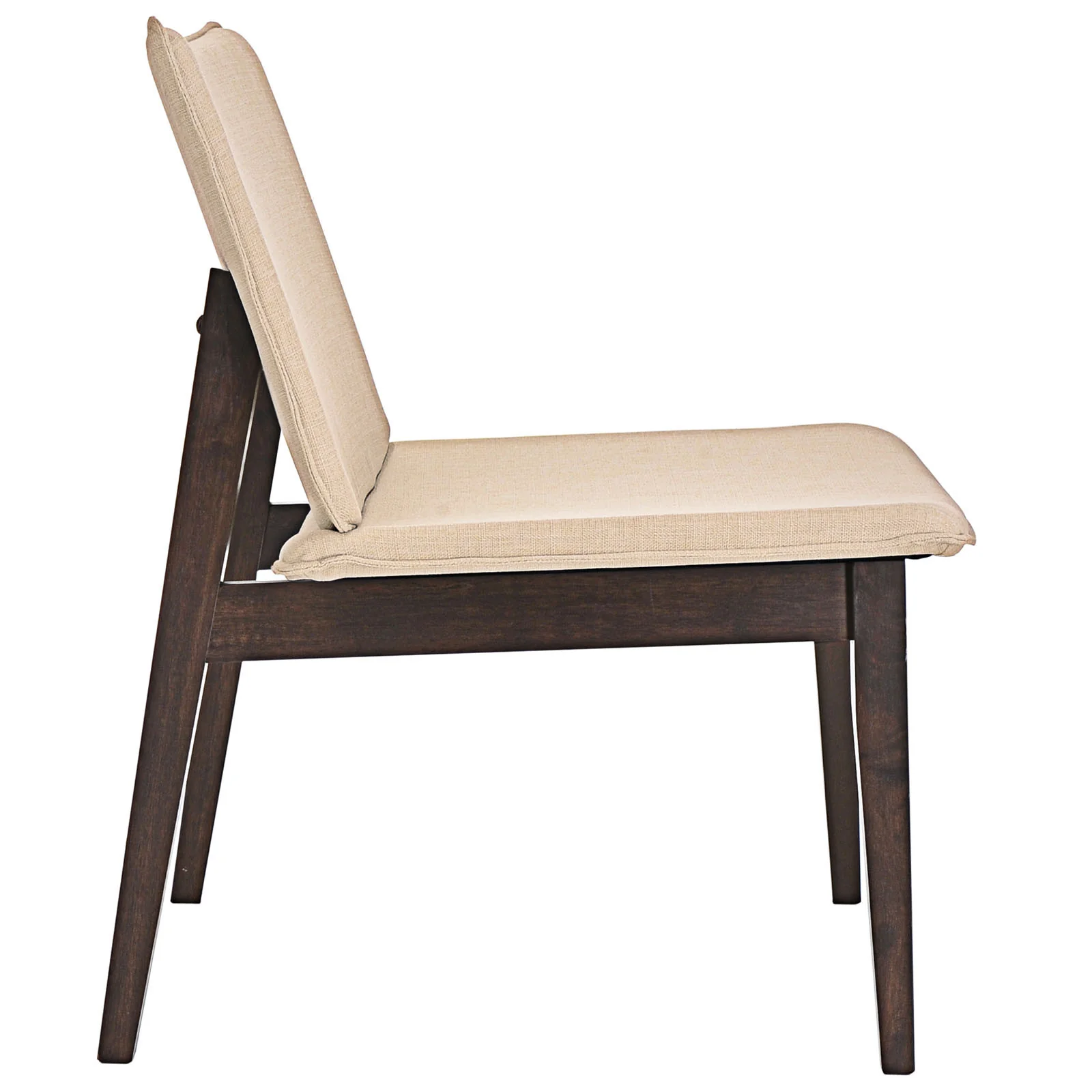 Estee Lounge Chair Walnut Beige - Image 2