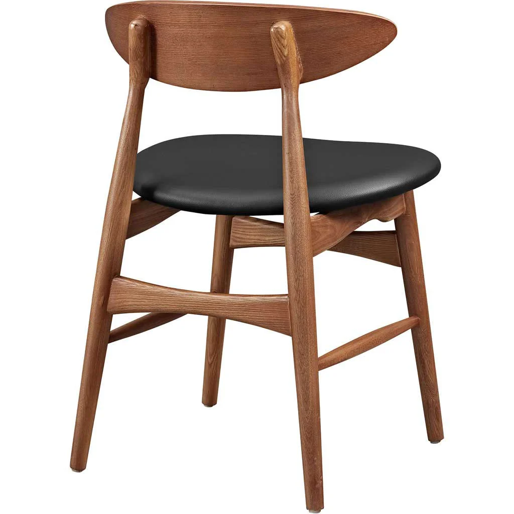 Esteem Dining Chair Walnut/Black - Image 3
