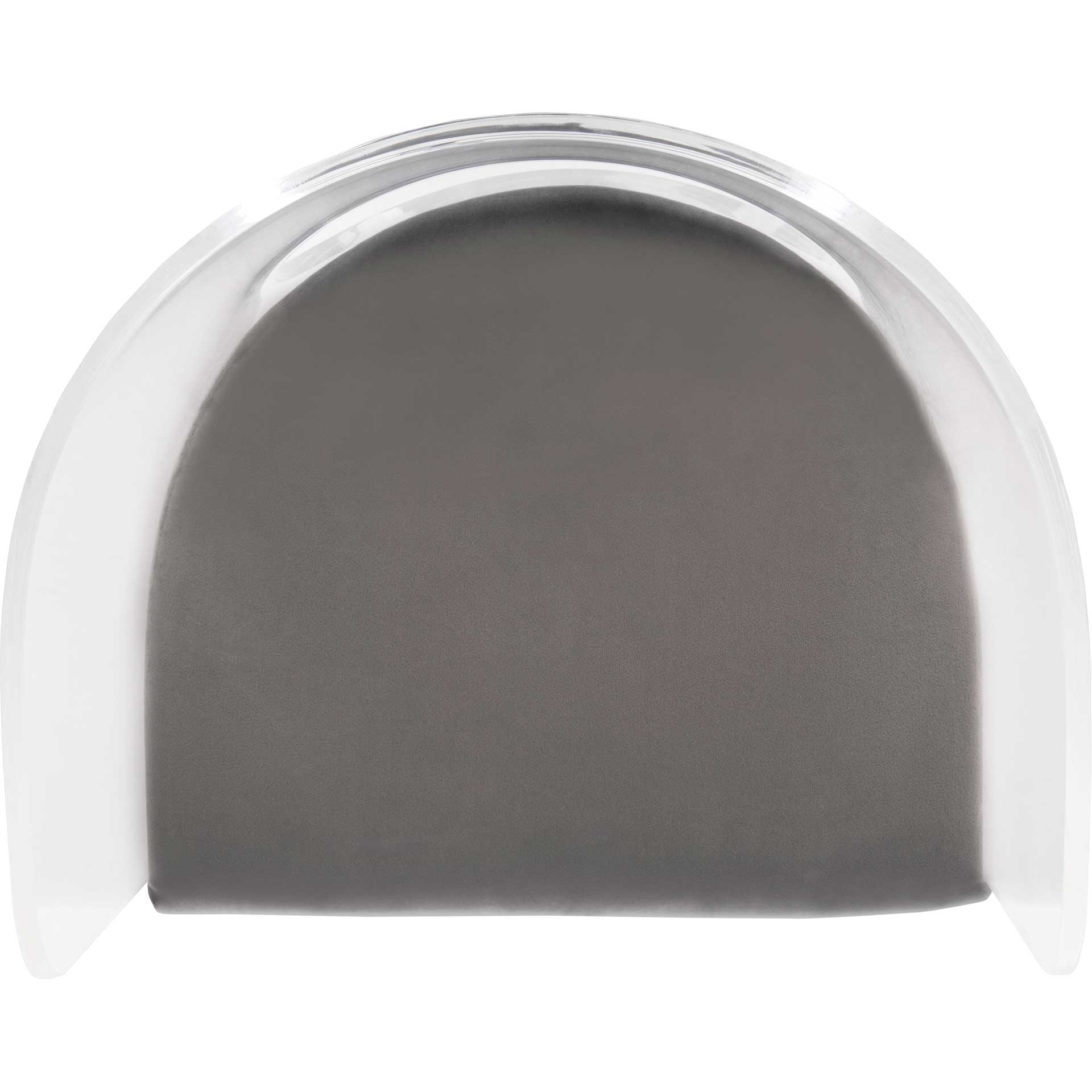 Esther Acrylic Accent Chair Clear/Gray - Image 6