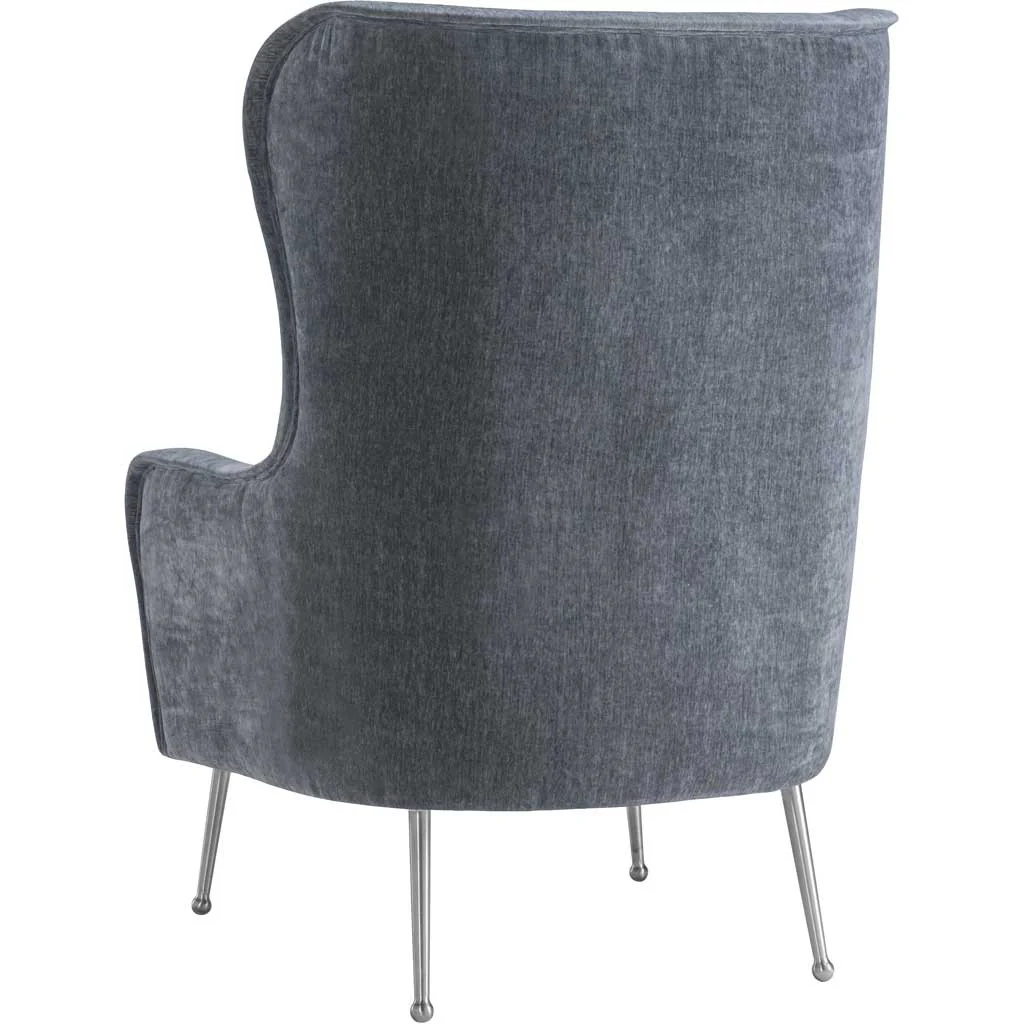 Esther Gray Velvet Chair - Image 3