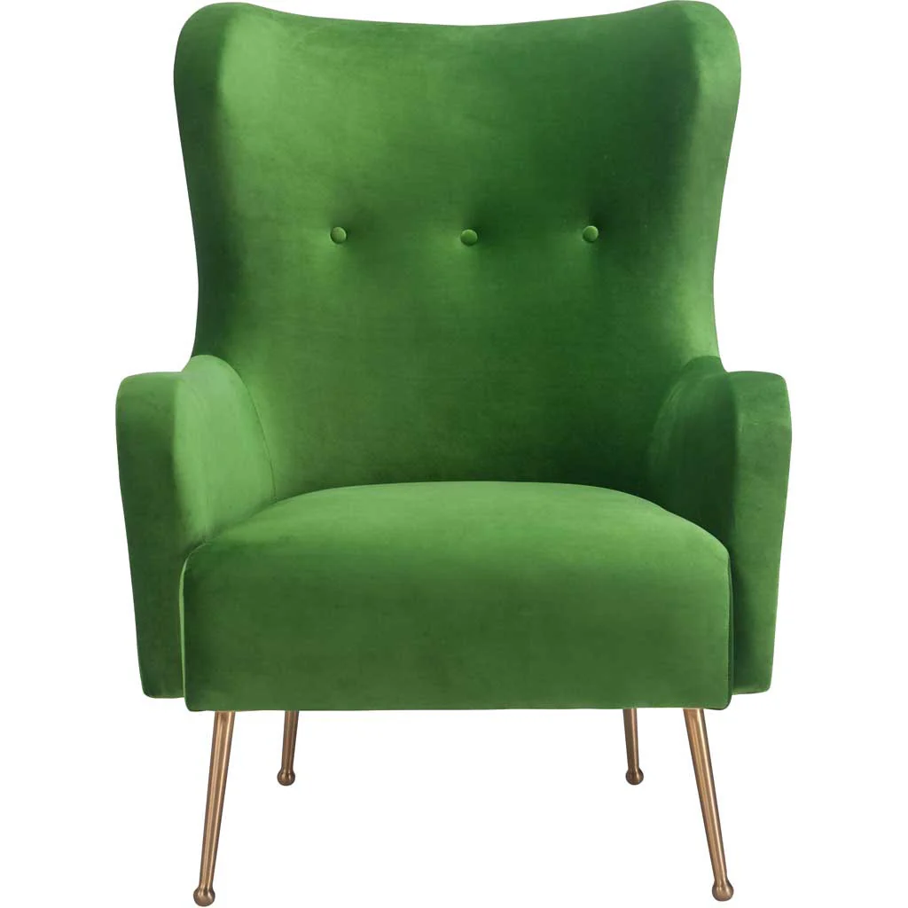 Esther Green Velvet Chair - Image 2