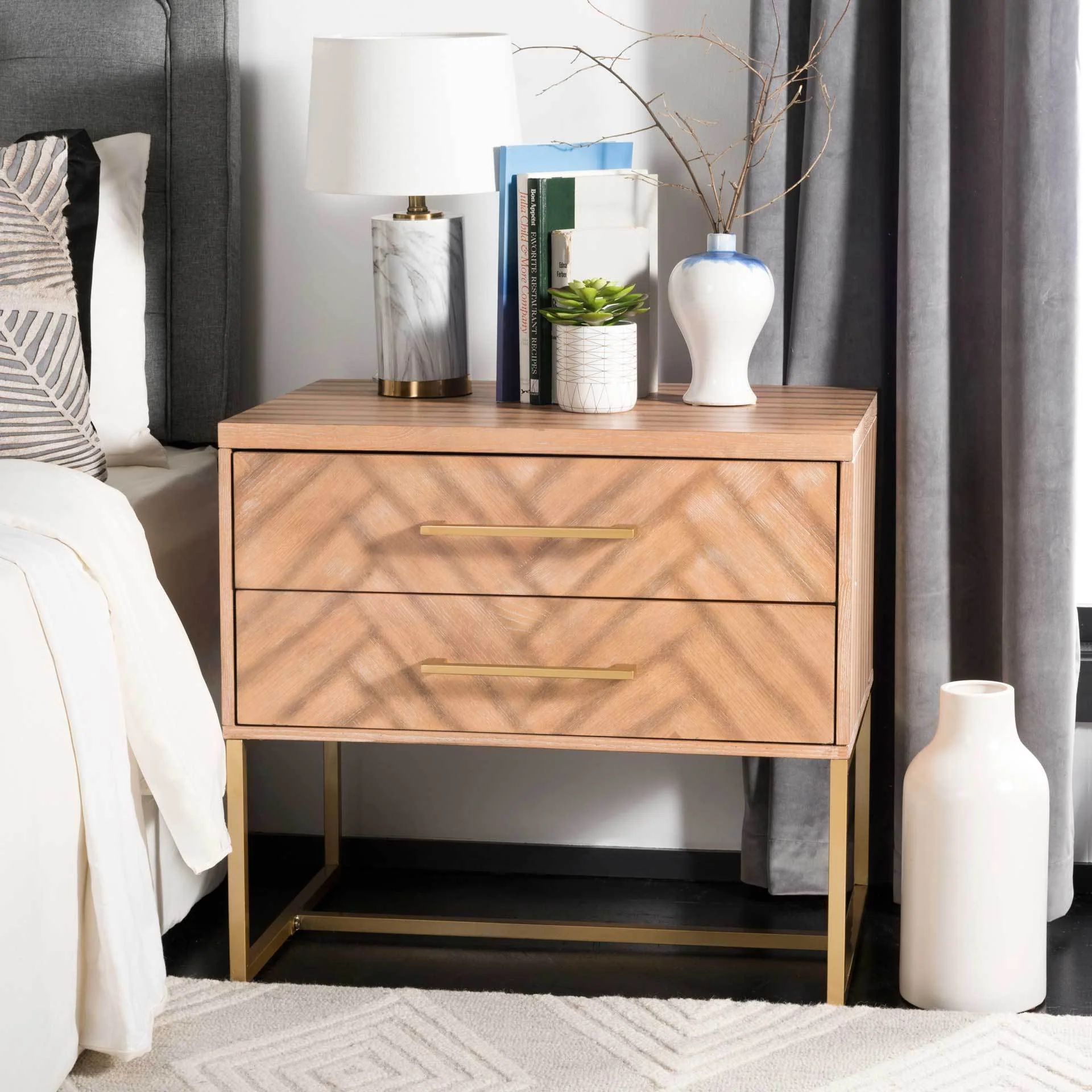Esther Nightstand Rustic Oak - Image 4