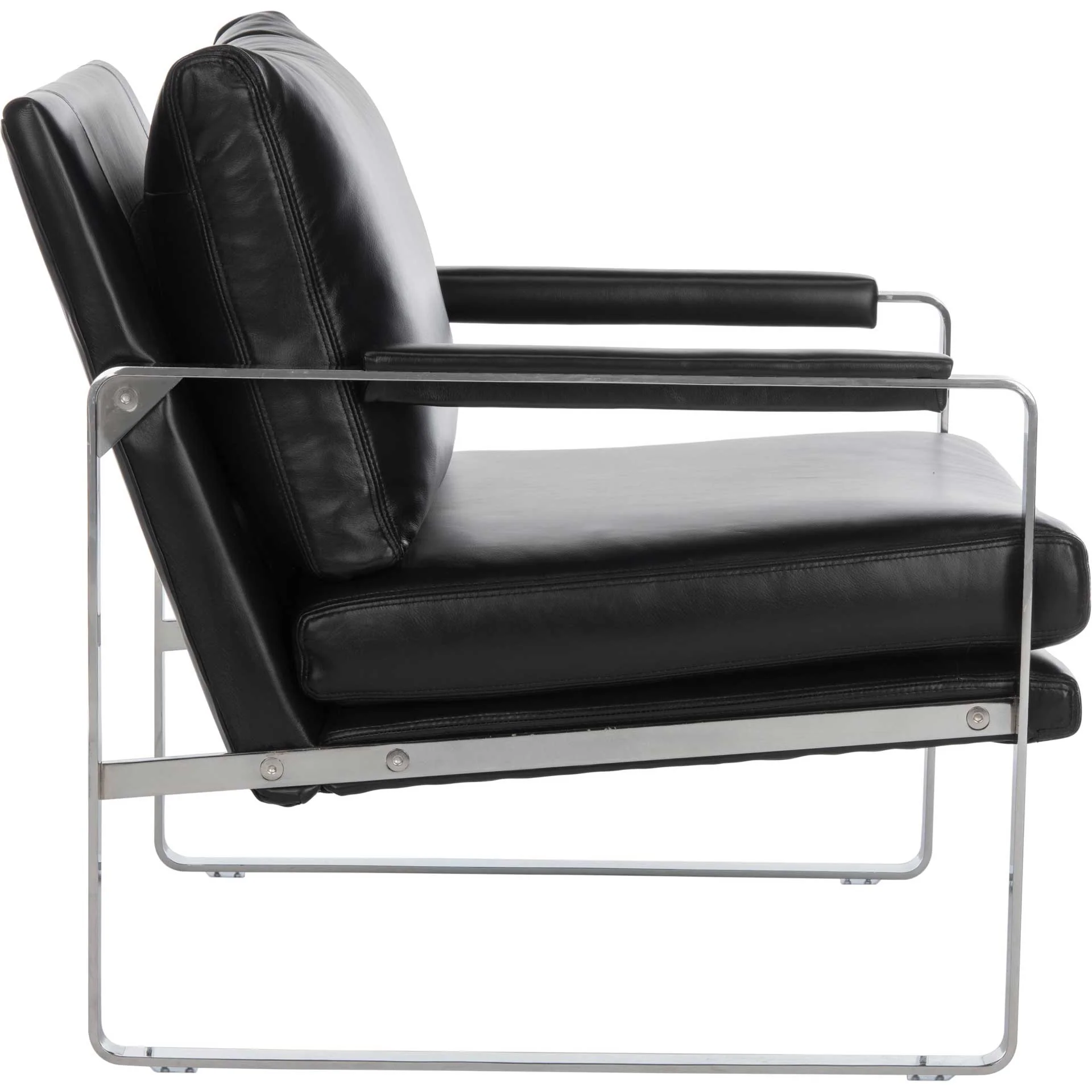 Estrella Metal Accent Chair Black/Silver - Image 3