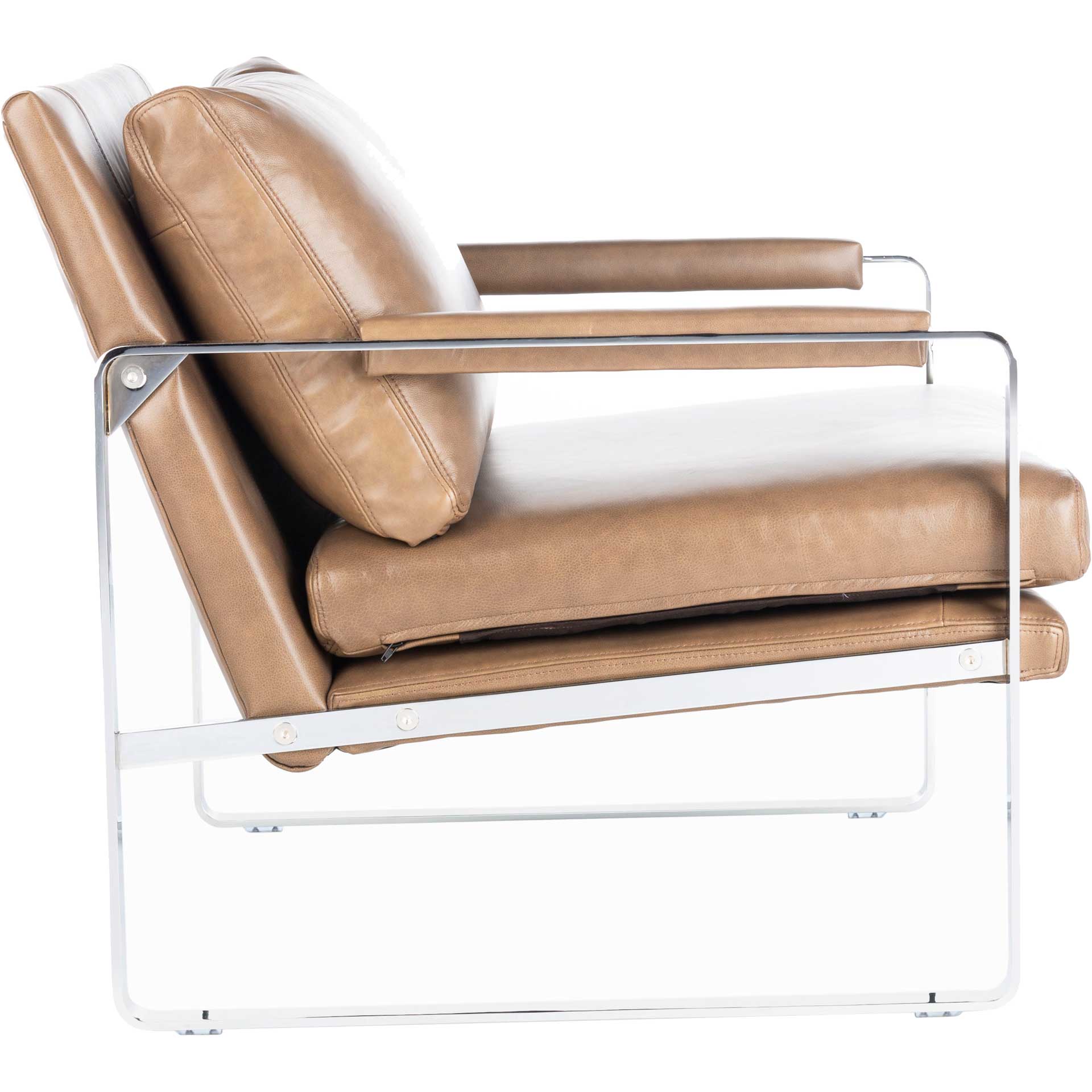 Estrella Metal Accent Chair Dark Brown/Silver - Image 3