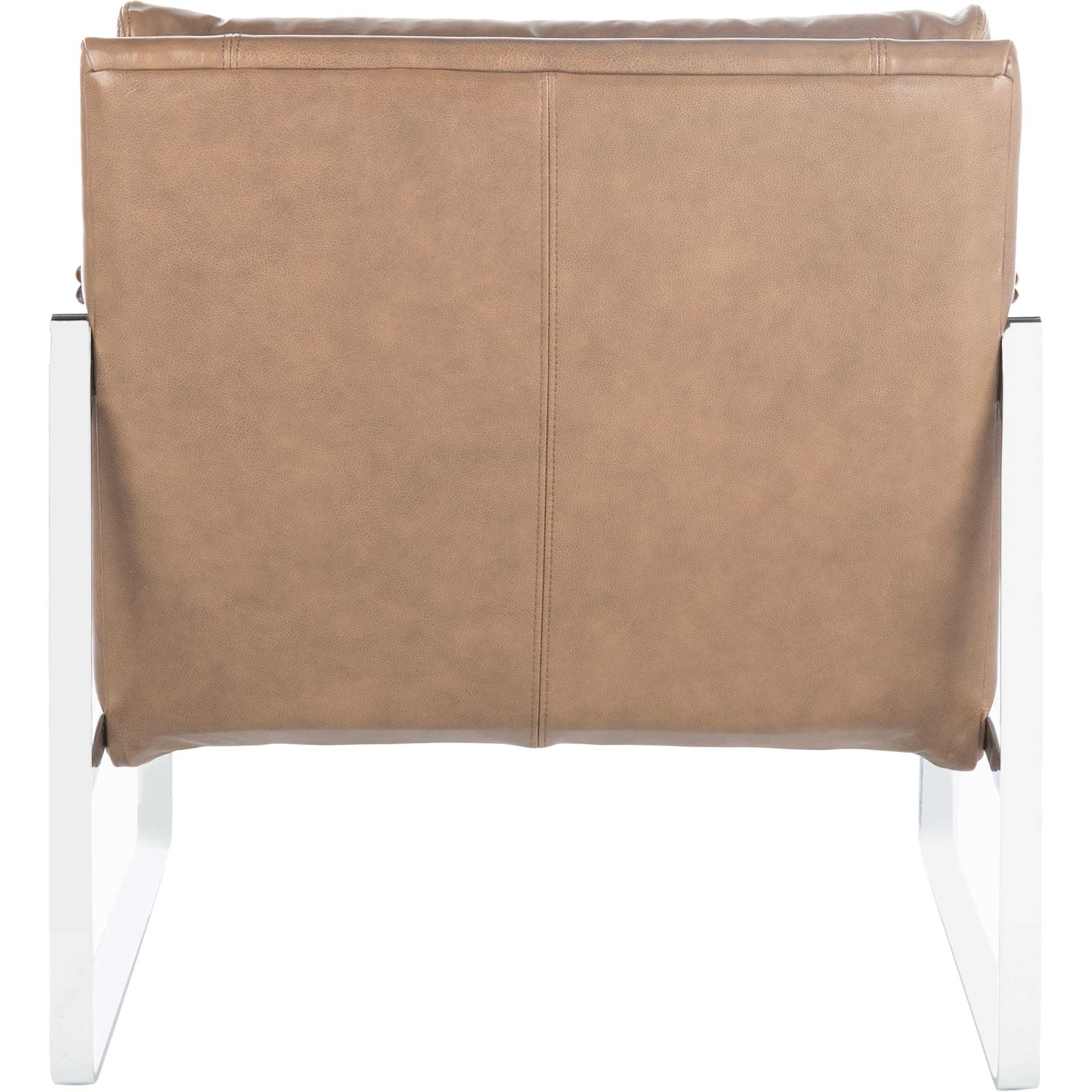 Estrella Metal Accent Chair Dark Brown/Silver - Image 4