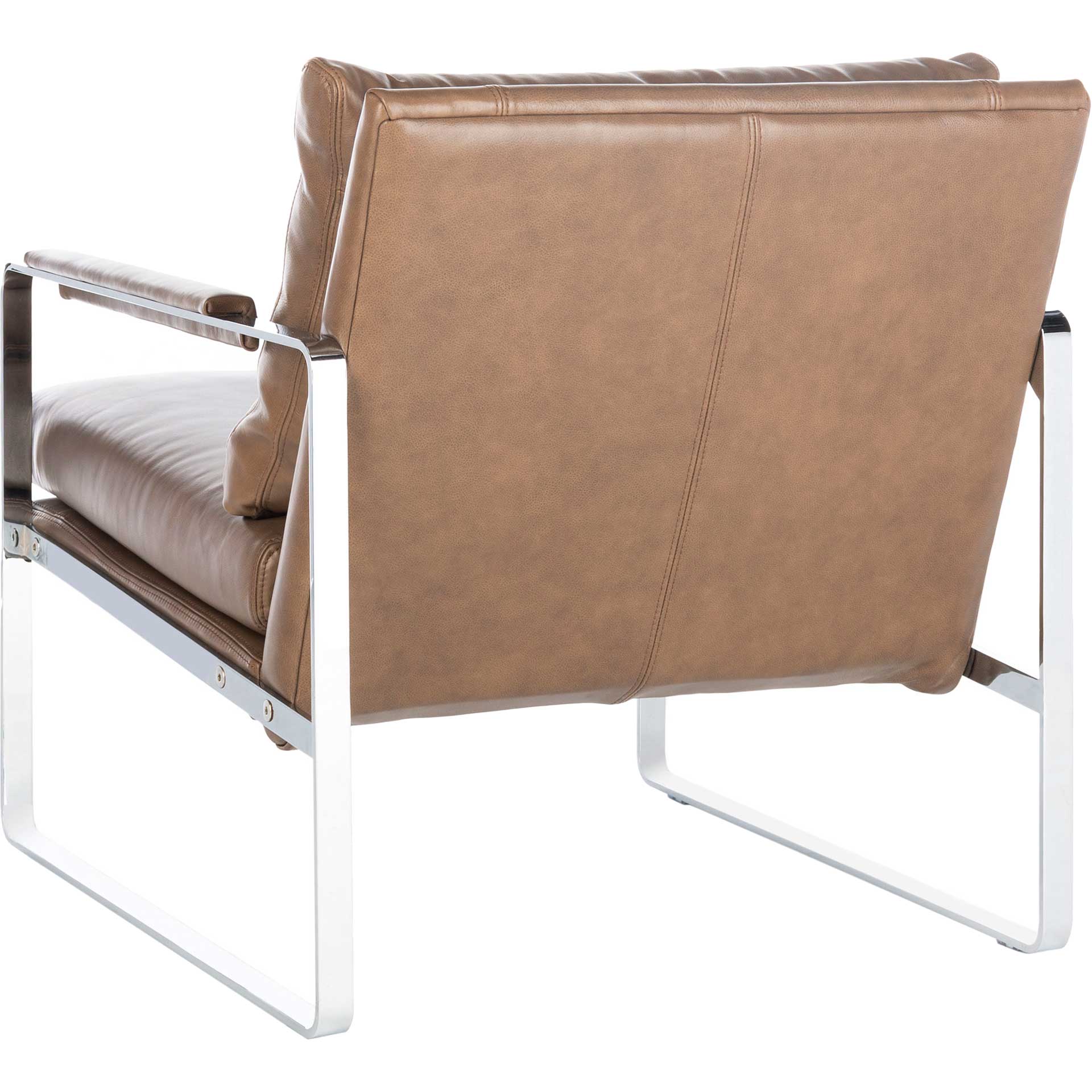 Estrella Metal Accent Chair Dark Brown/Silver - Image 5