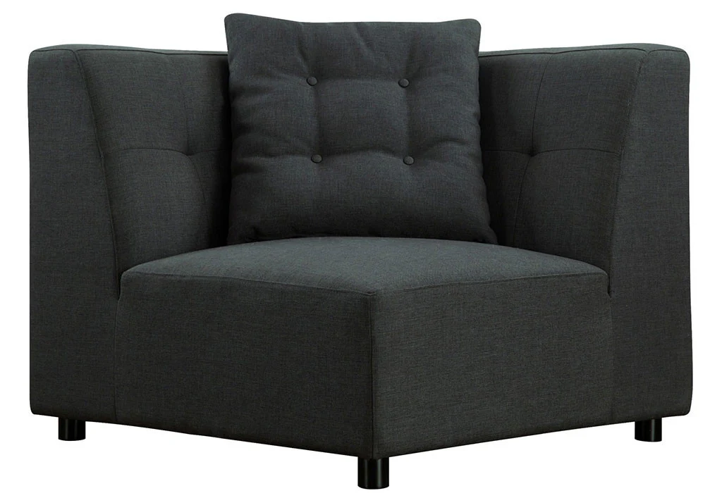 Eton Gray Linen 5 Piece Modular Sectional - Image 5