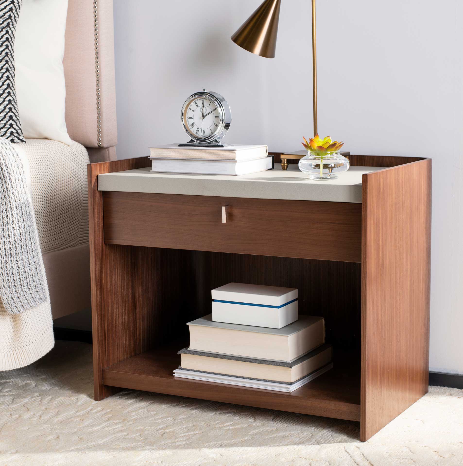 Eugene Nightstand Walnut/Pale Gray - Image 10
