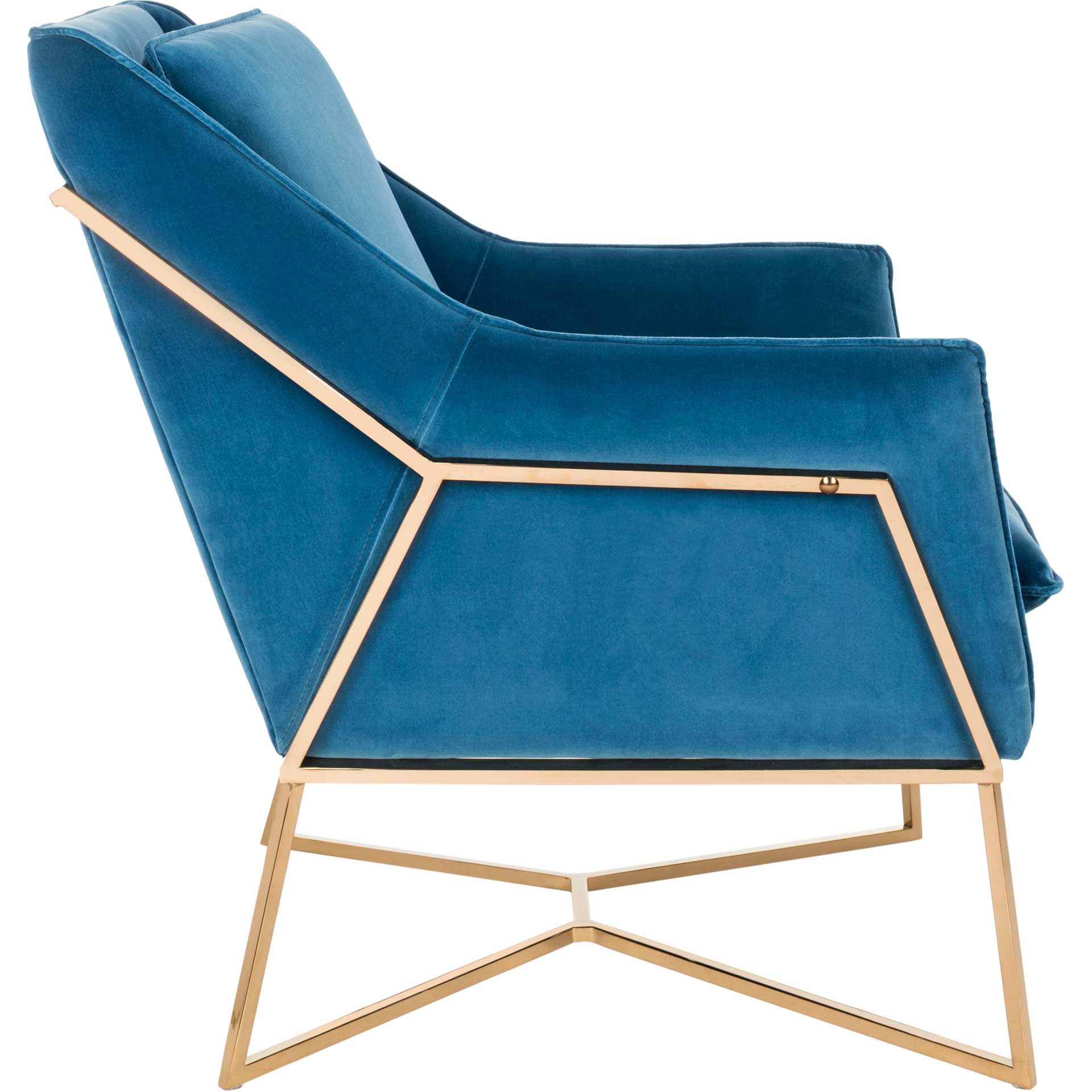 Evening Velvet Club Chair Giotto Royal Blue - Image 3