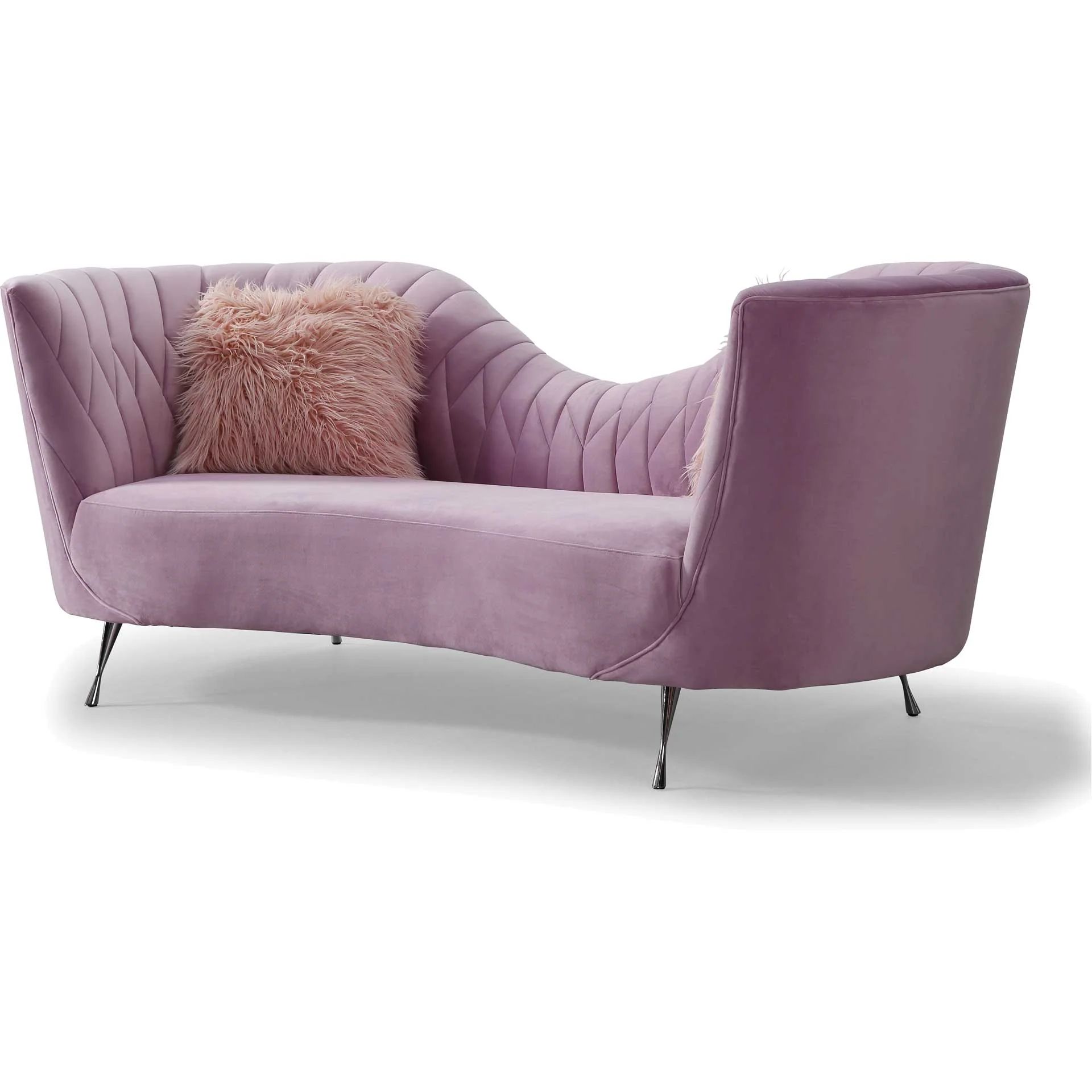 Evening Velvet Sofa Blush - Image 2