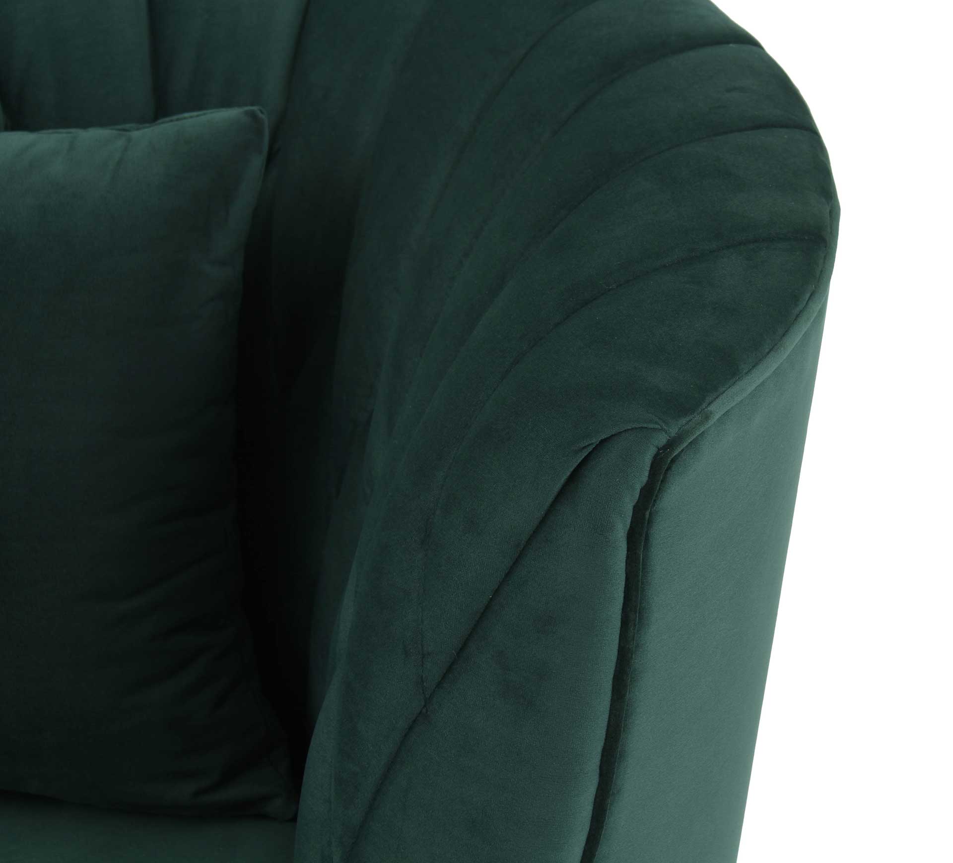 Evening Velvet Sofa Forest Green - Image 4