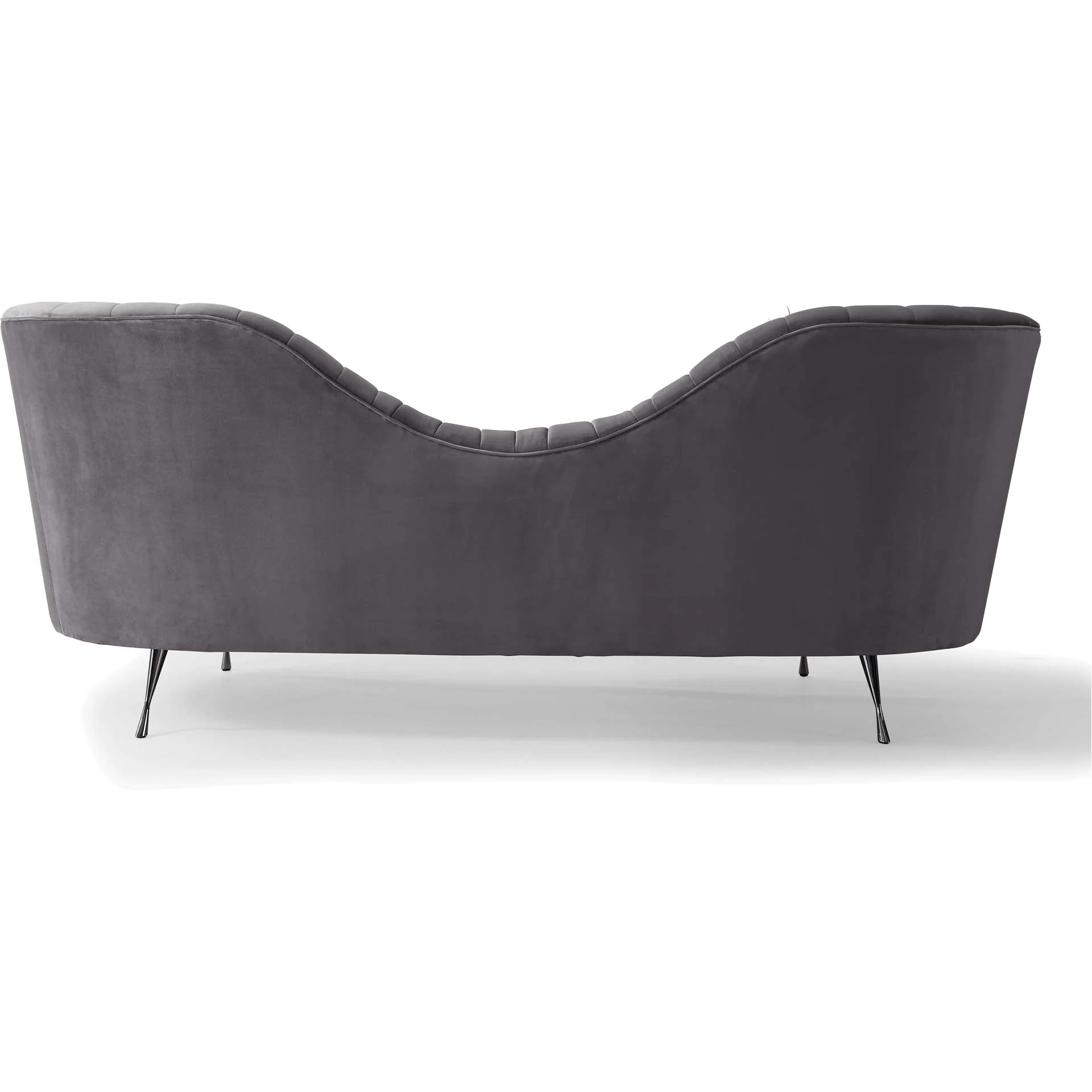 Evening Velvet Sofa Gray - Image 3