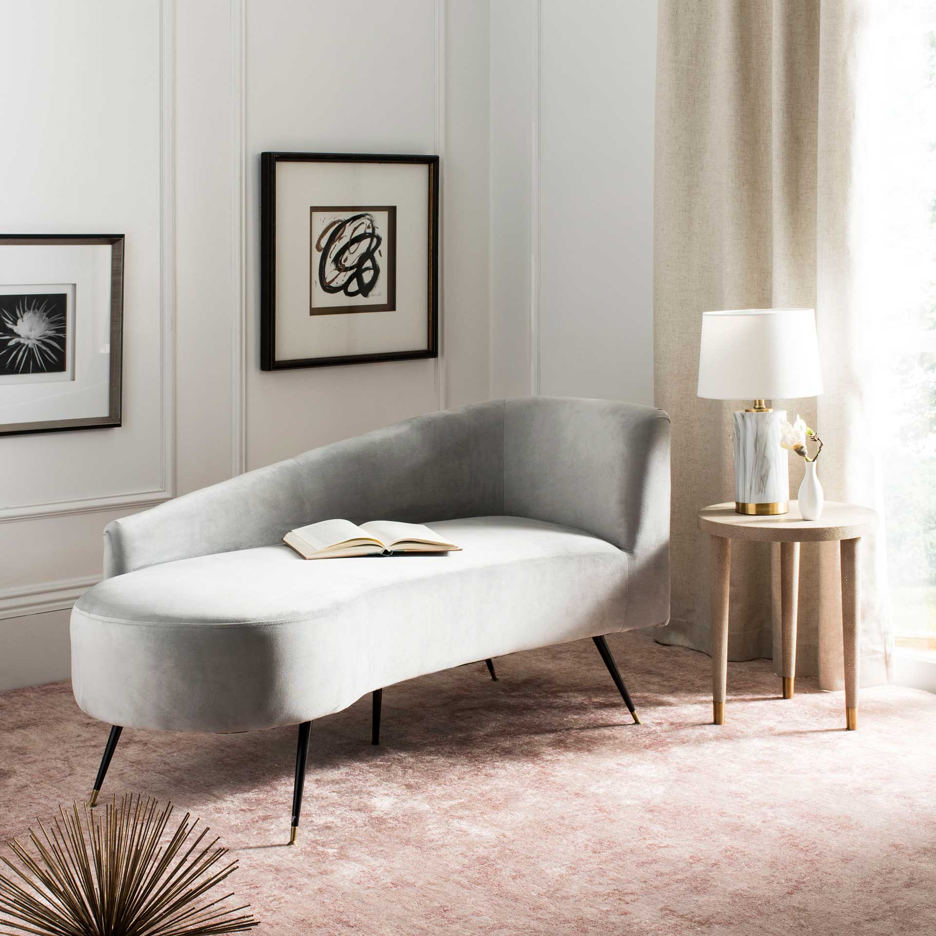 Eventide Parisian Settee Gray - Image 6