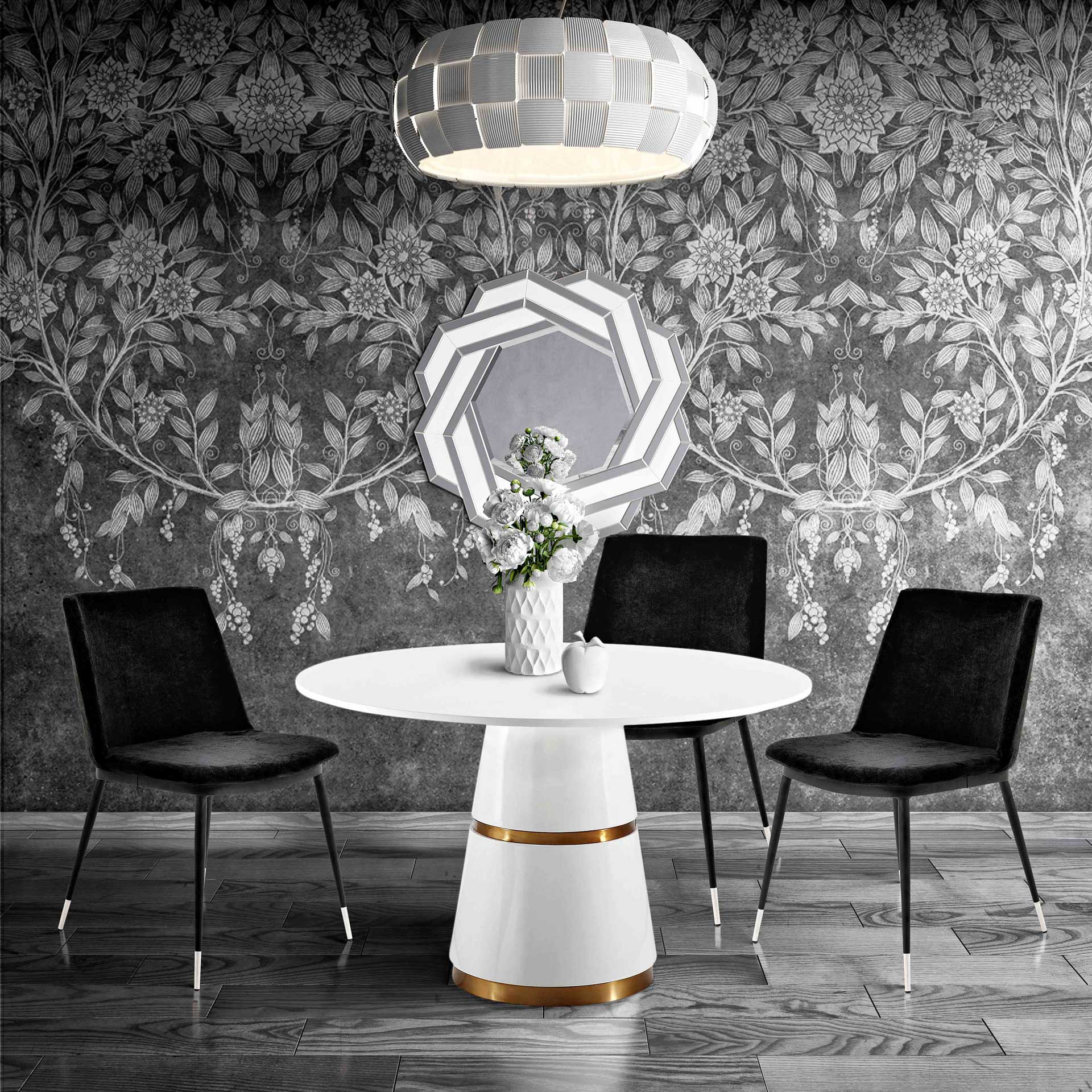Eventide Silver Legs Velvet Chair Black (Set of 2) - Image 10