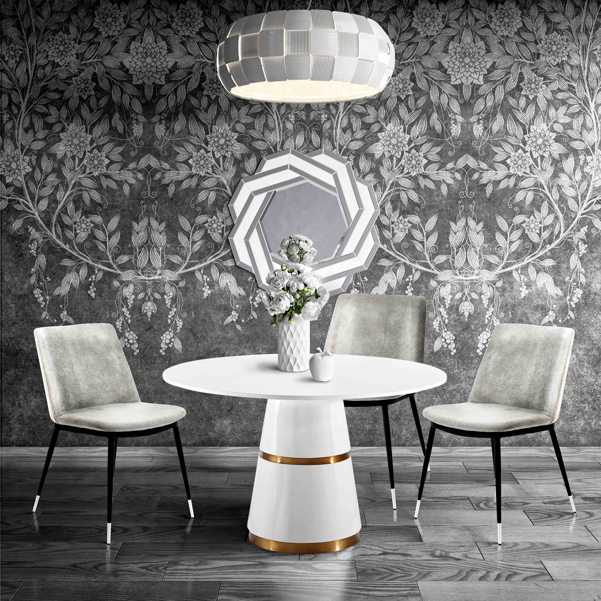 Eventide Silver Legs Velvet Chair Gray (Set of 2) - Image 10