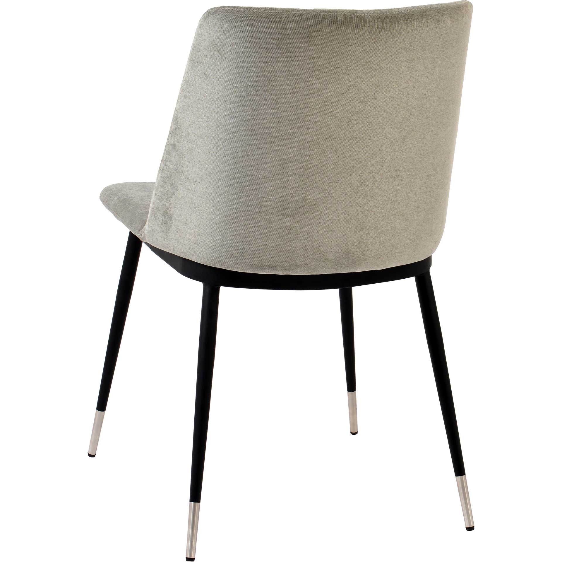 Eventide Silver Legs Velvet Chair Gray (Set of 2) - Image 5