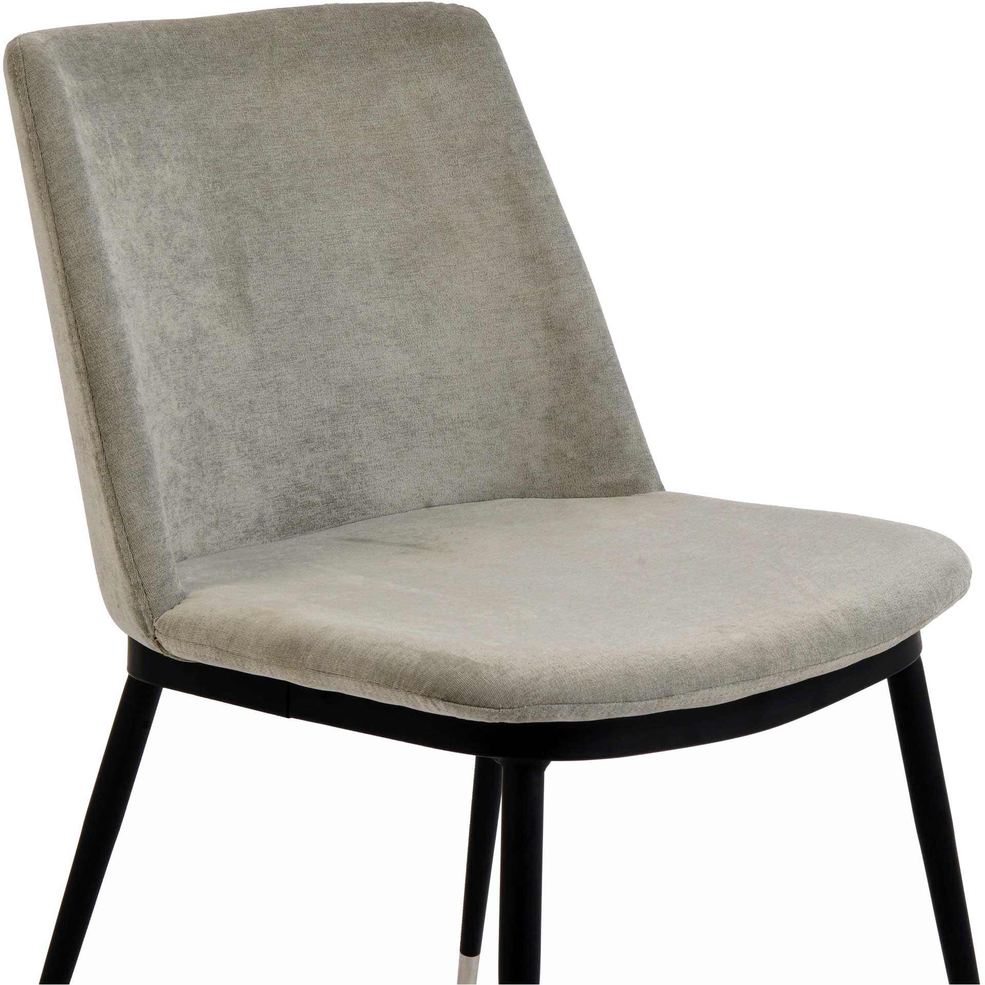 Eventide Silver Legs Velvet Chair Gray (Set of 2) - Image 6