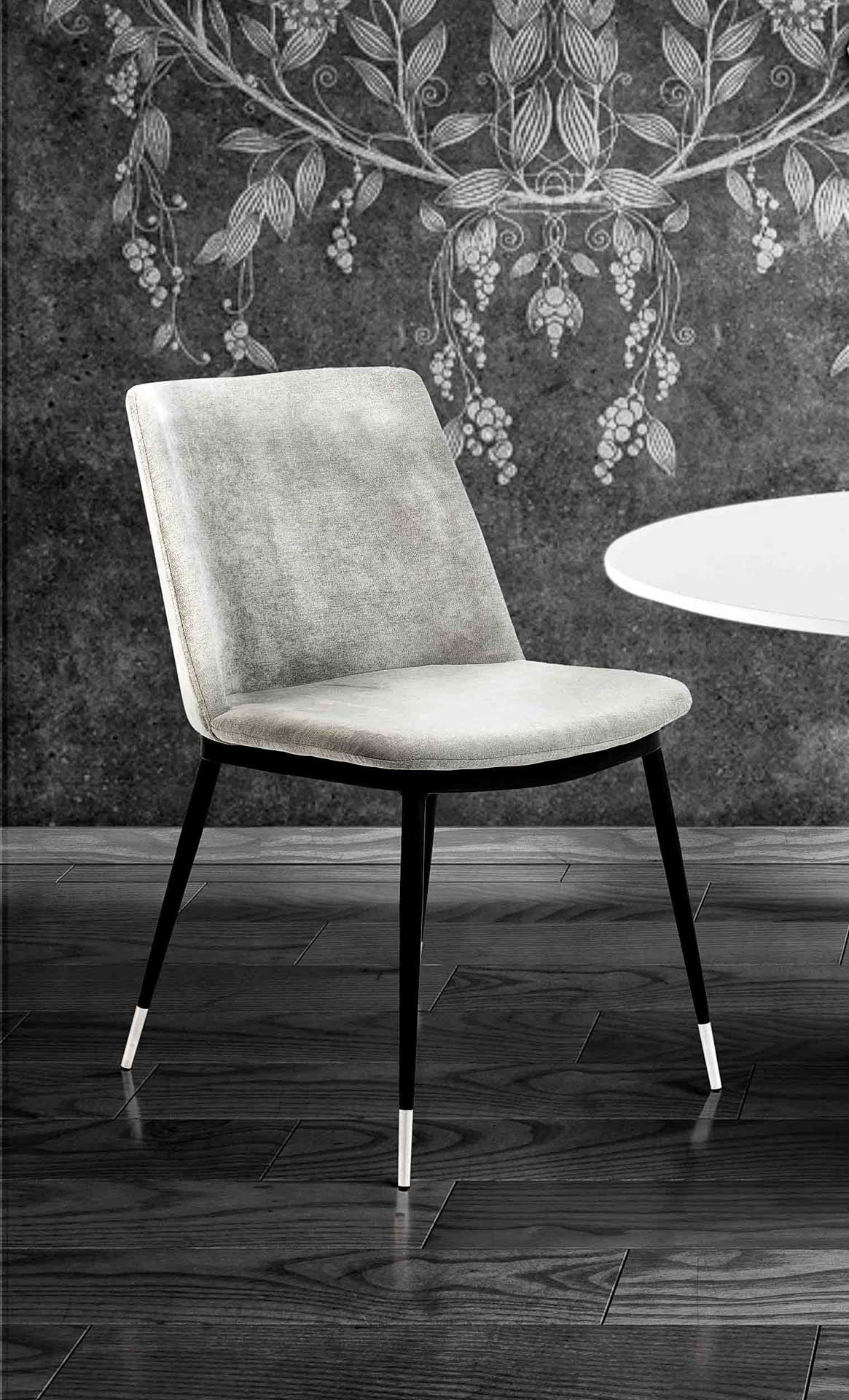 Eventide Silver Legs Velvet Chair Gray (Set of 2) - Image 9