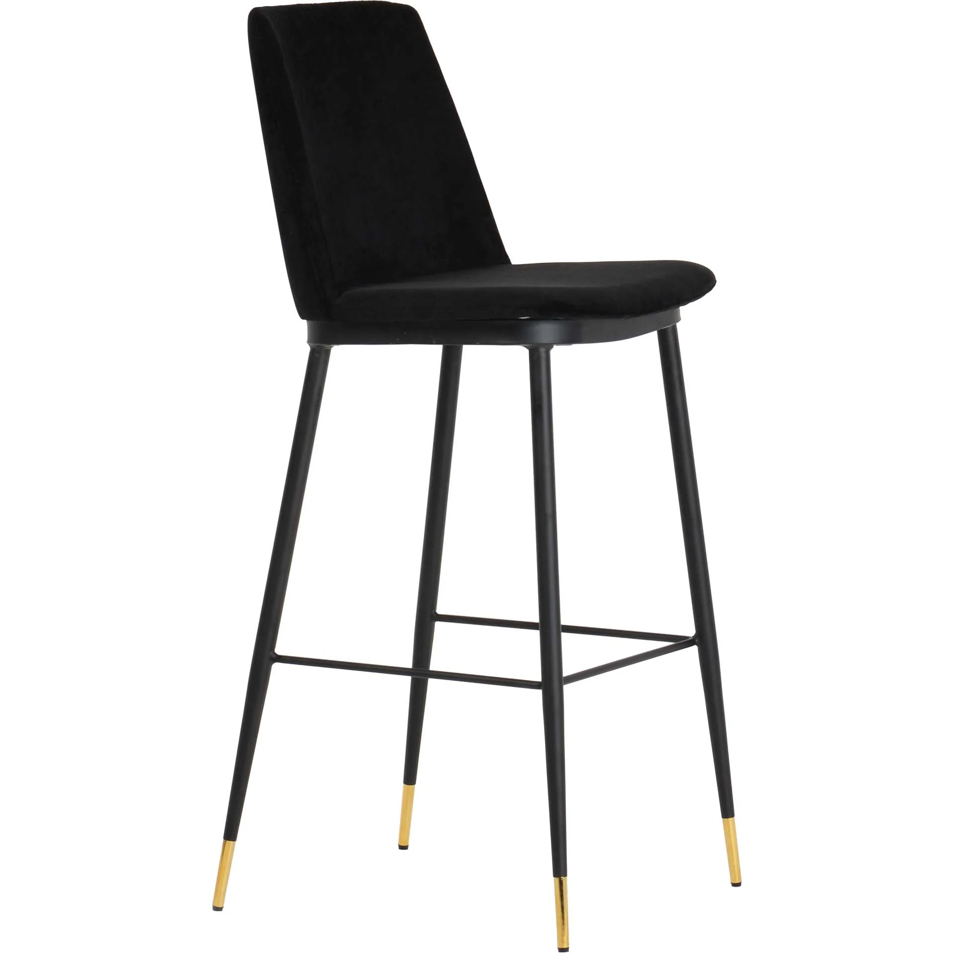 Eventide Velvet Counter Stool Black (Set of 2) - Image 3