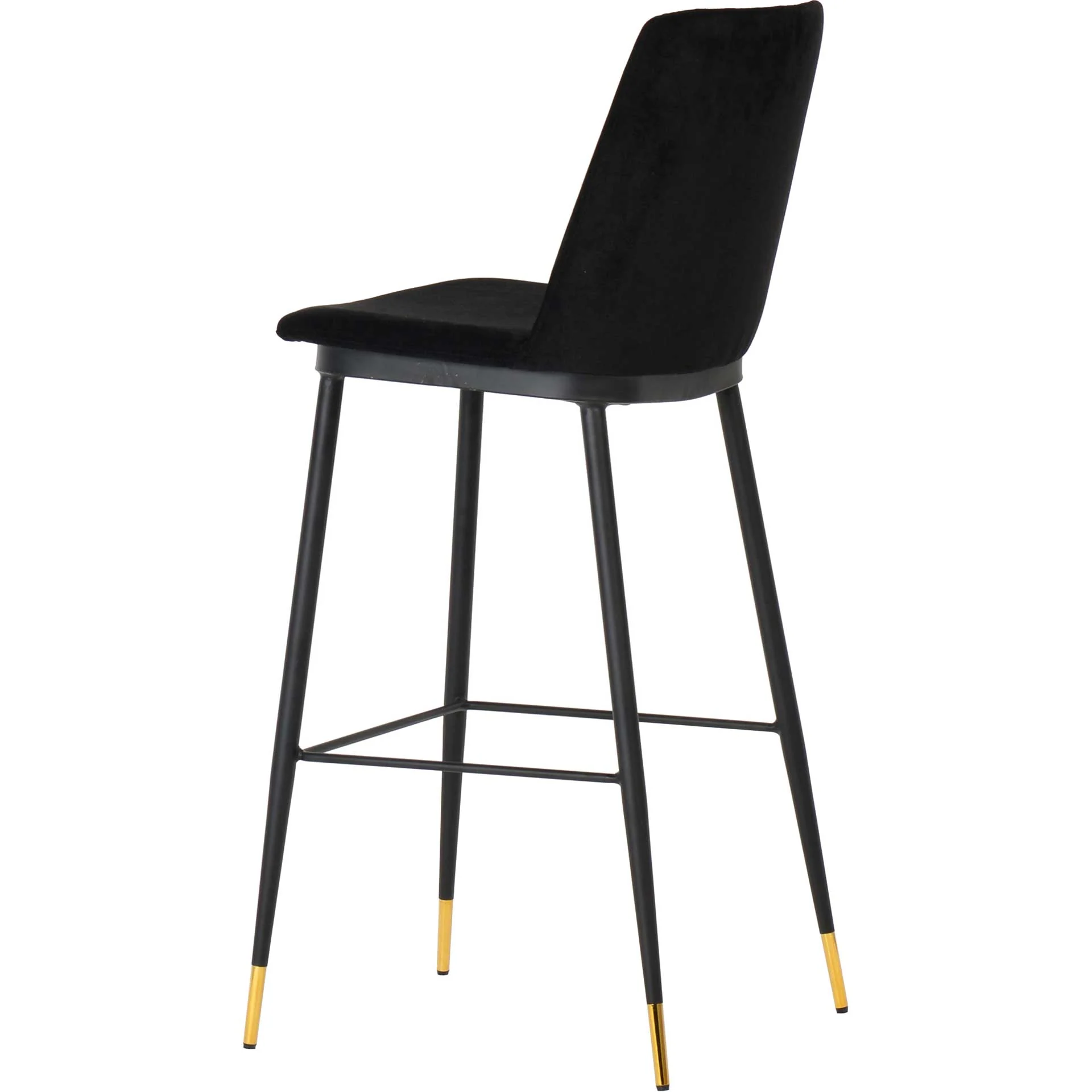 Eventide Velvet Counter Stool Black (Set of 2) - Image 4