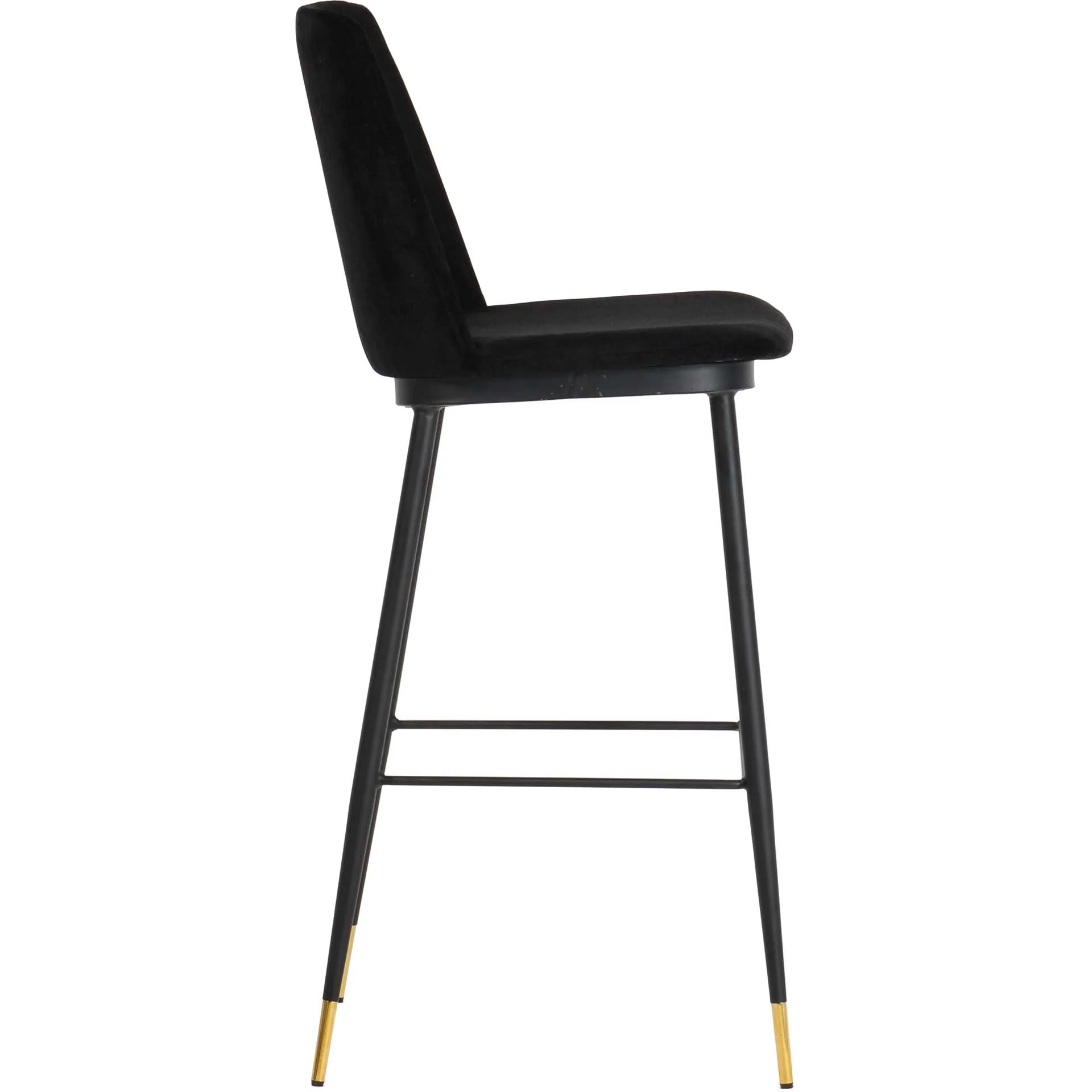 Eventide Velvet Counter Stool Black (Set of 2) - Image 5