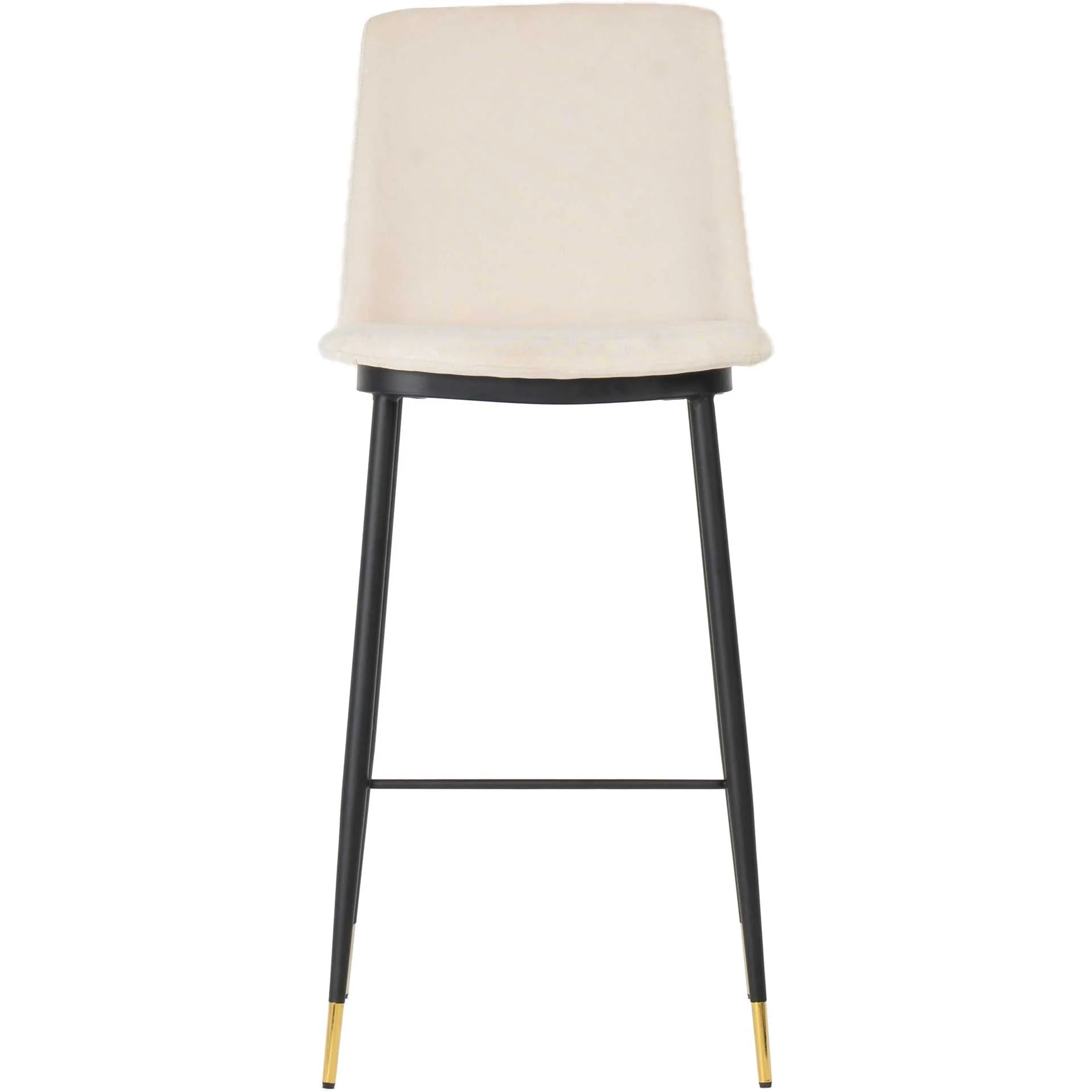 Eventide Velvet Counter Stool Cream (Set of 2) - Image 2
