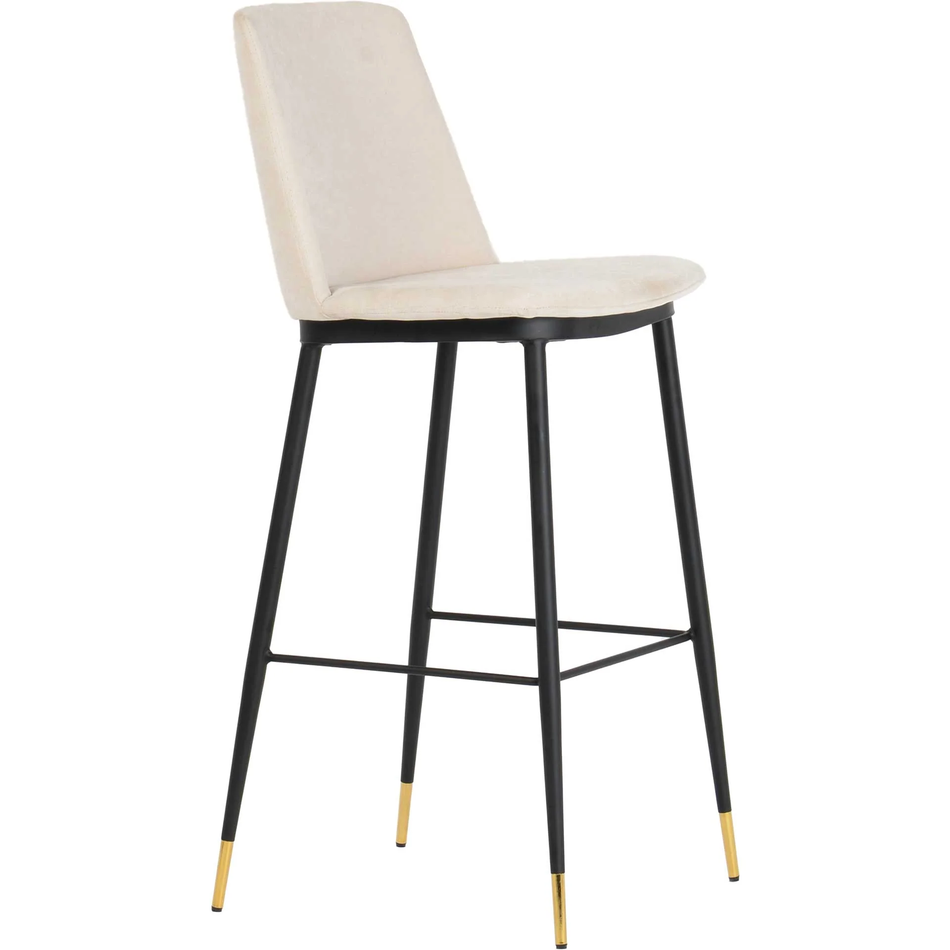 Eventide Velvet Counter Stool Cream (Set of 2) - Image 3
