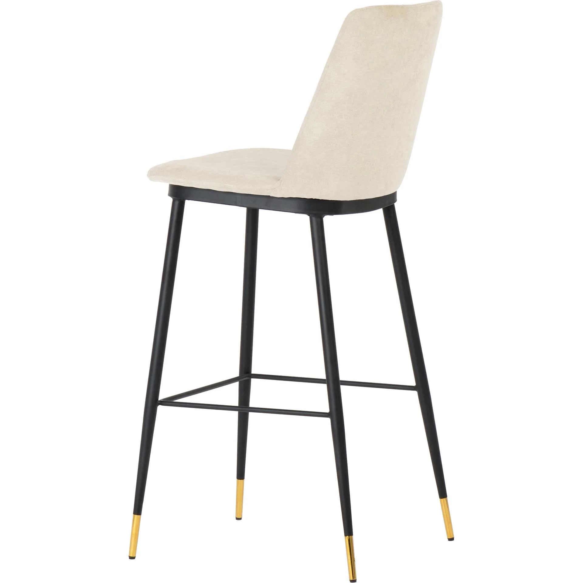 Eventide Velvet Counter Stool Cream (Set of 2) - Image 4